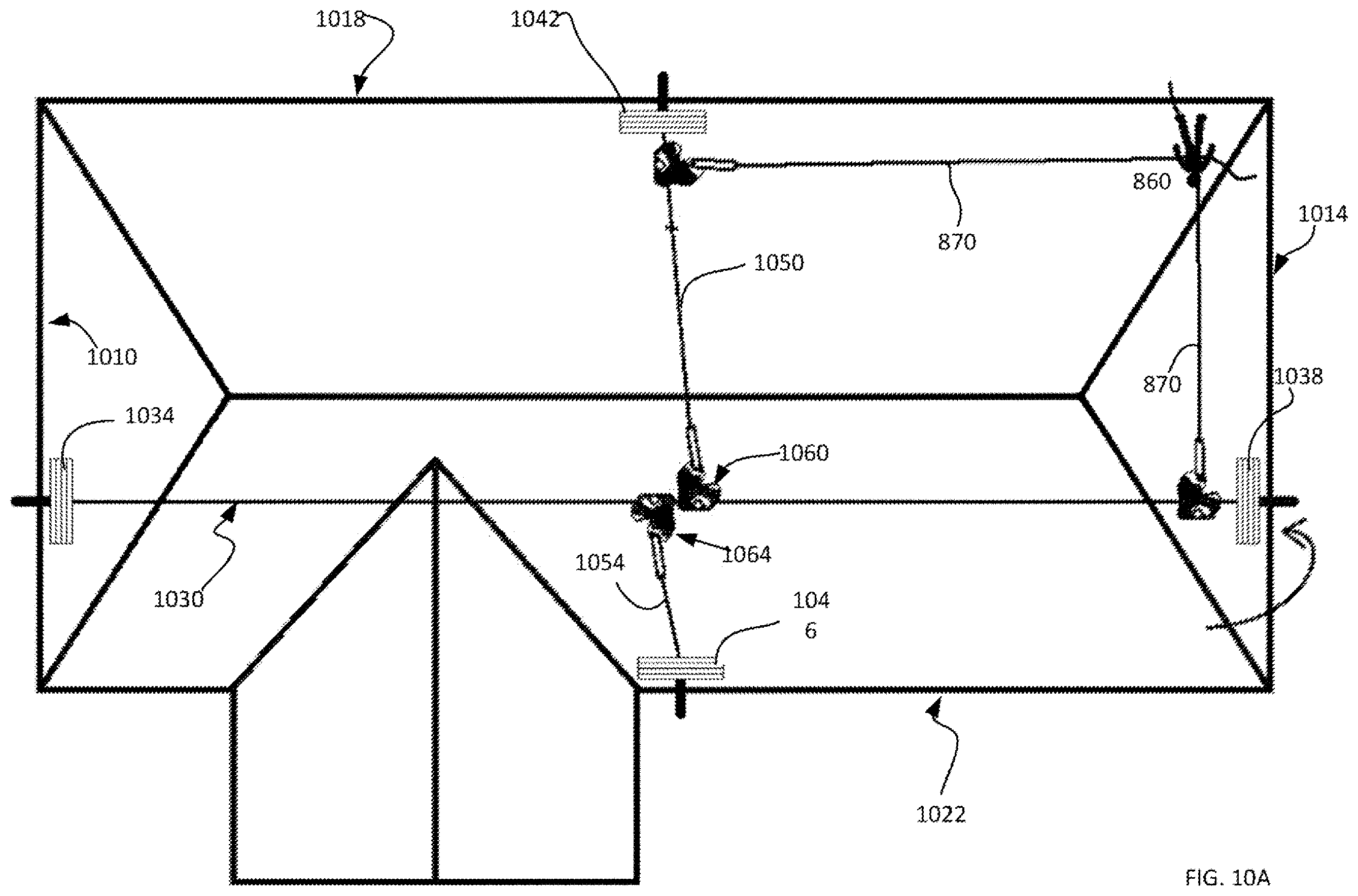 Patent US12480319 Figure 9 – Roof-anchoring systems and methods