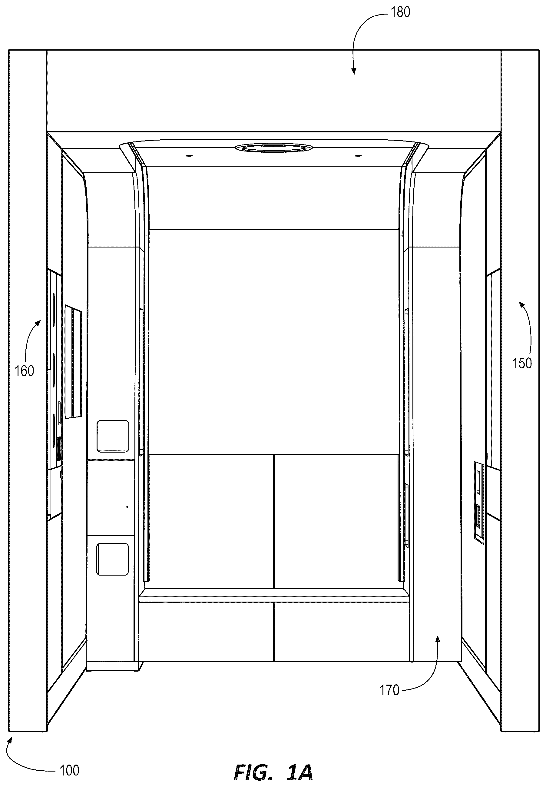 Patent US12480320 Figure 1 – Modular treatment, examination, and waiting station