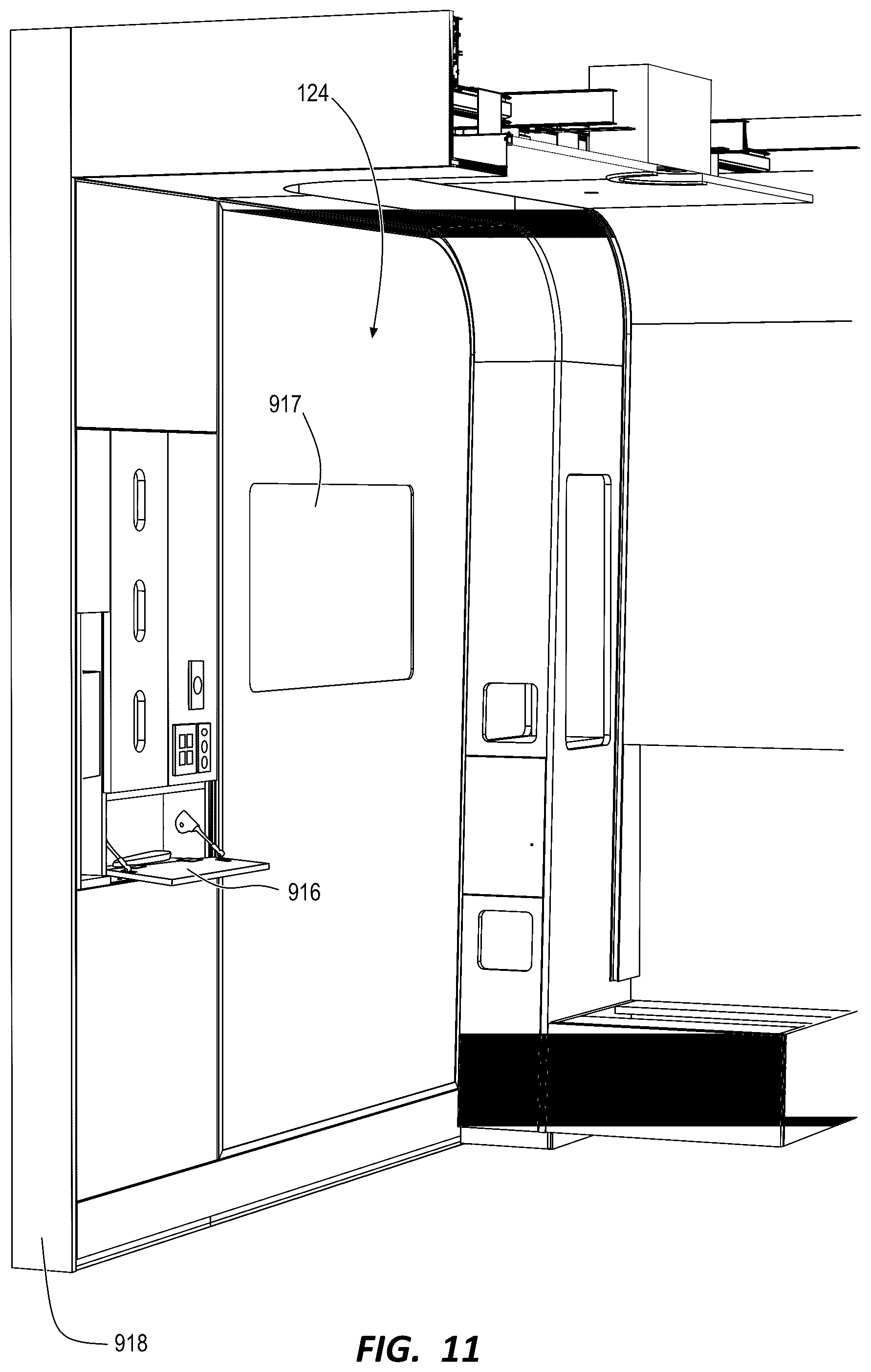 Patent US12480320 Figure 12 – Modular treatment, examination, and waiting station
