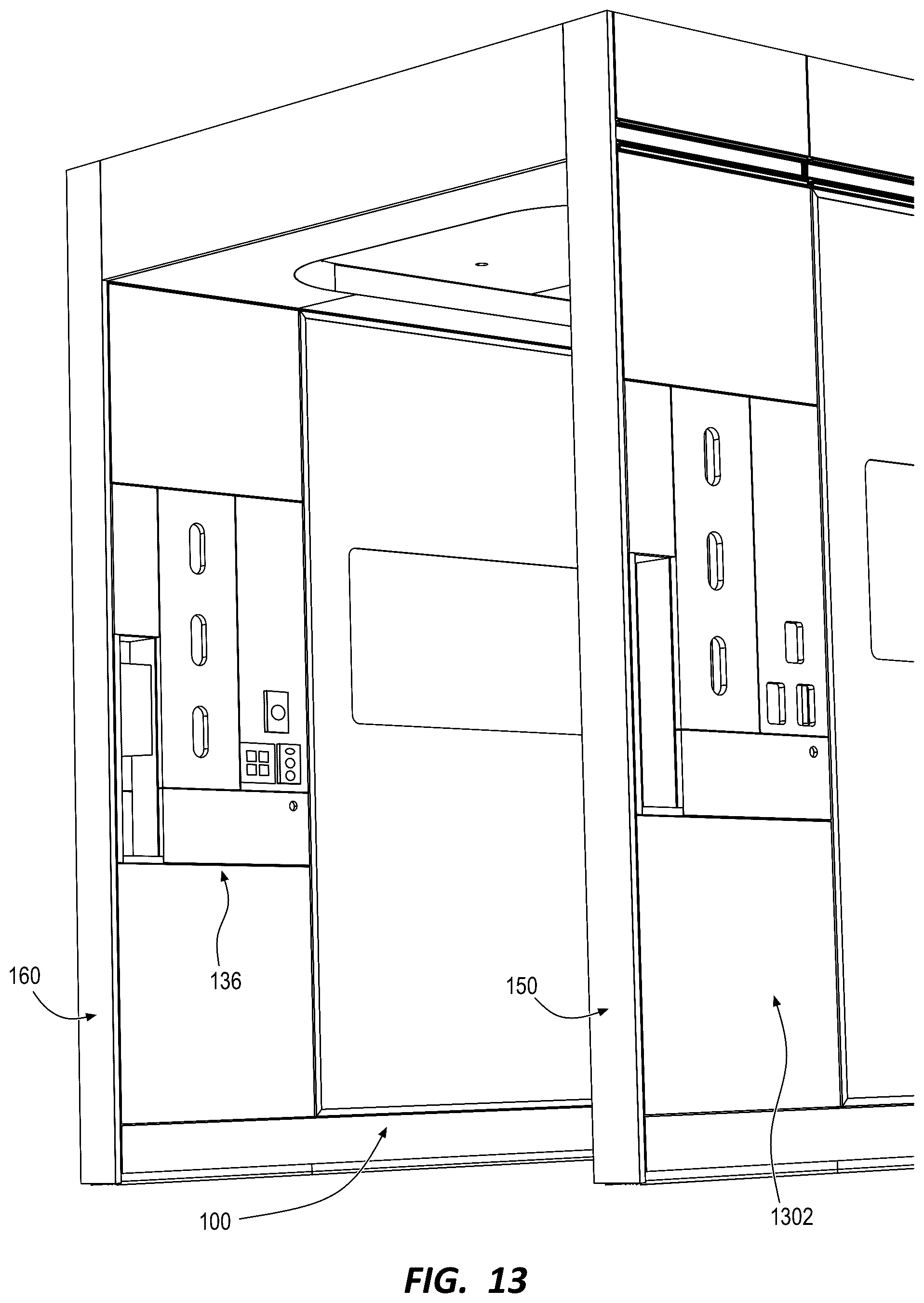 Patent US12480320 Figure 14 – Modular treatment, examination, and waiting station