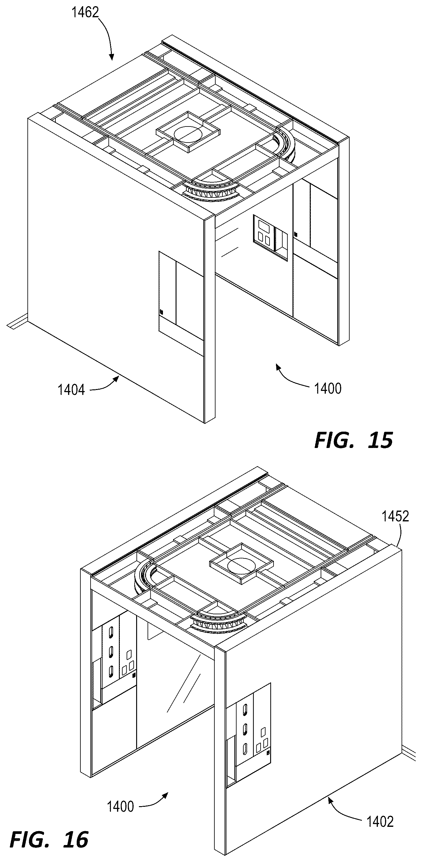 Patent US12480320 Figure 16 – Modular treatment, examination, and waiting station