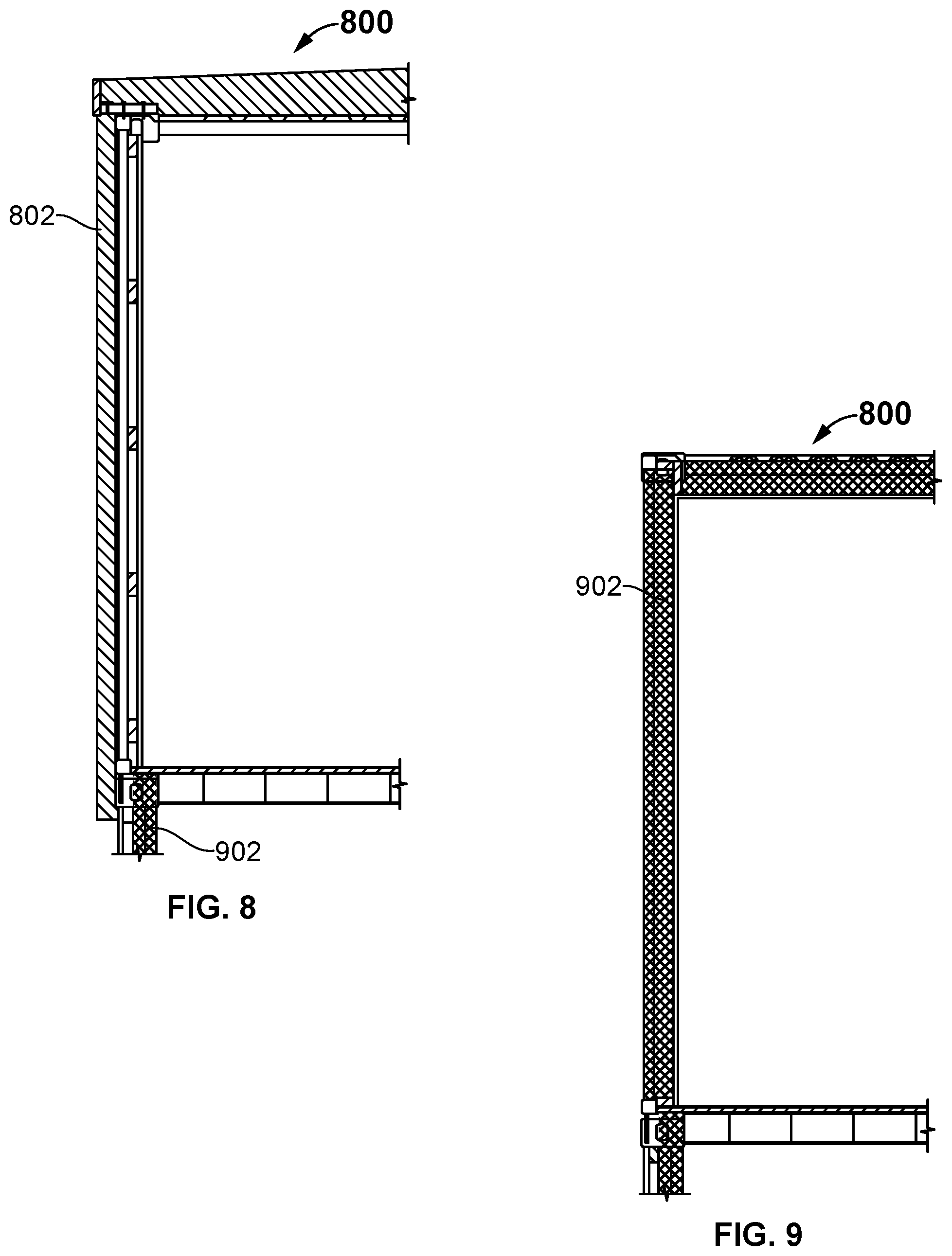 Patent US12480321 Figure 8 – Personal protective equipment decontamination facility in a container