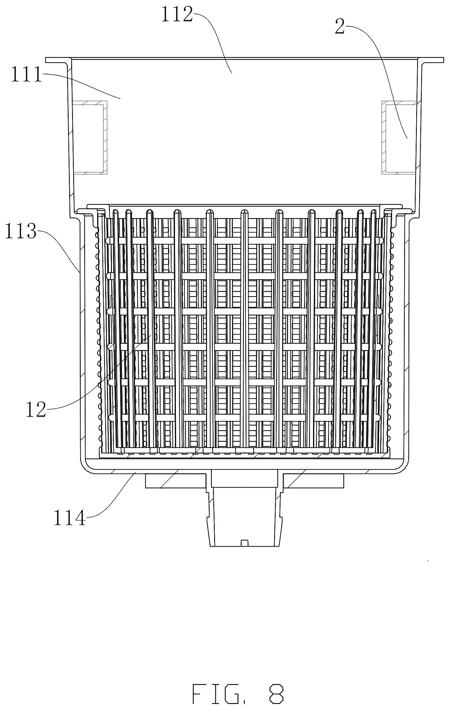 Patent US12480324 Figure 8 – Scum removal device