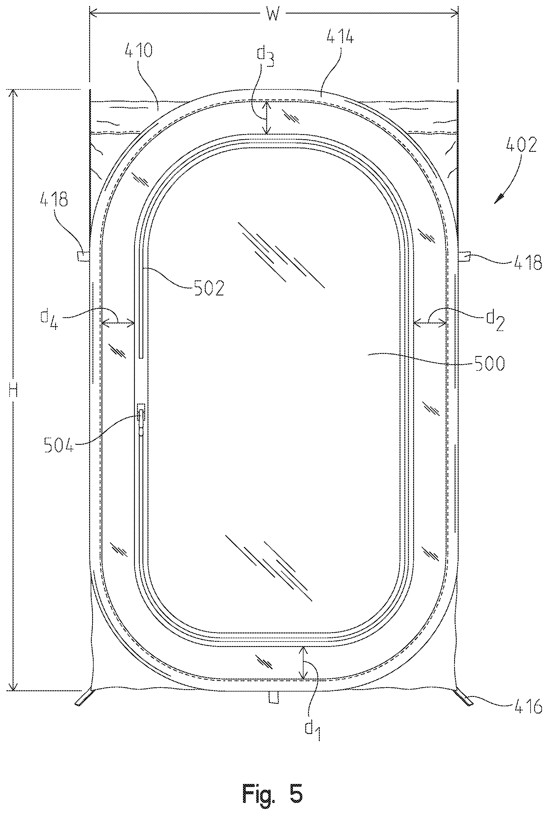 Patent US12480327 Figure 5 – Collapsible enclosure