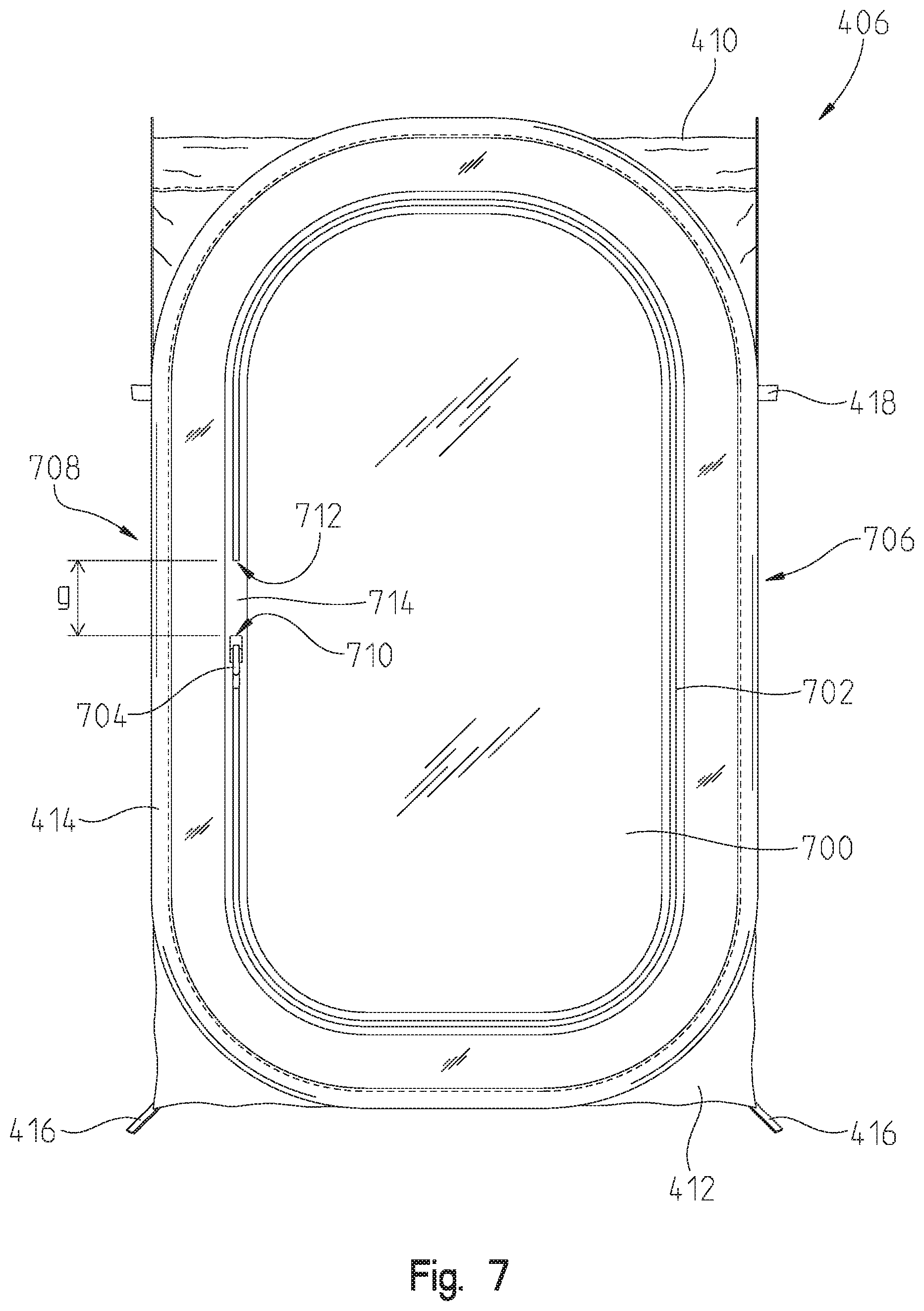 Patent US12480327 Figure 7 – Collapsible enclosure