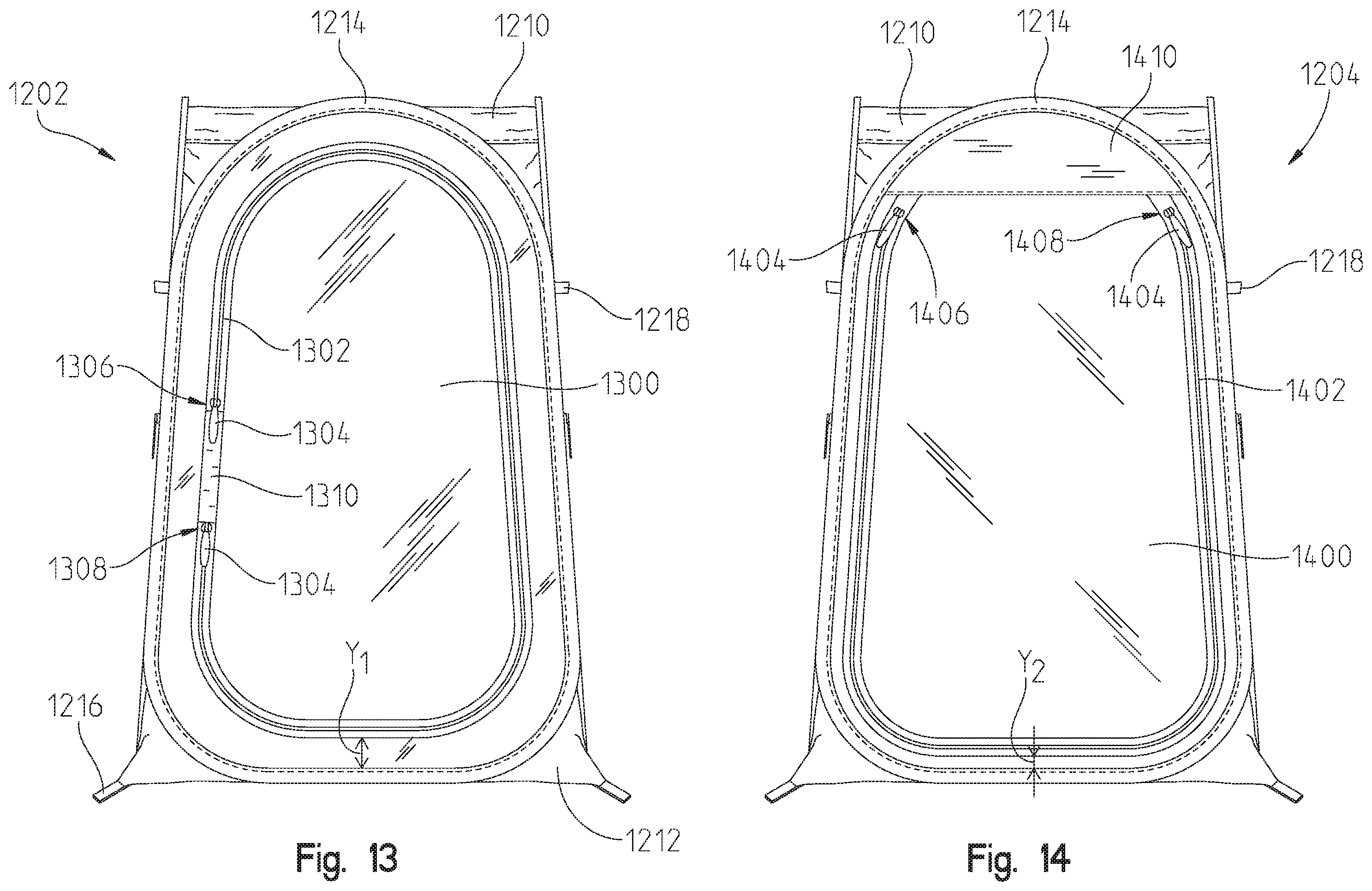 Patent US12480327 Figure 13 – Collapsible enclosure