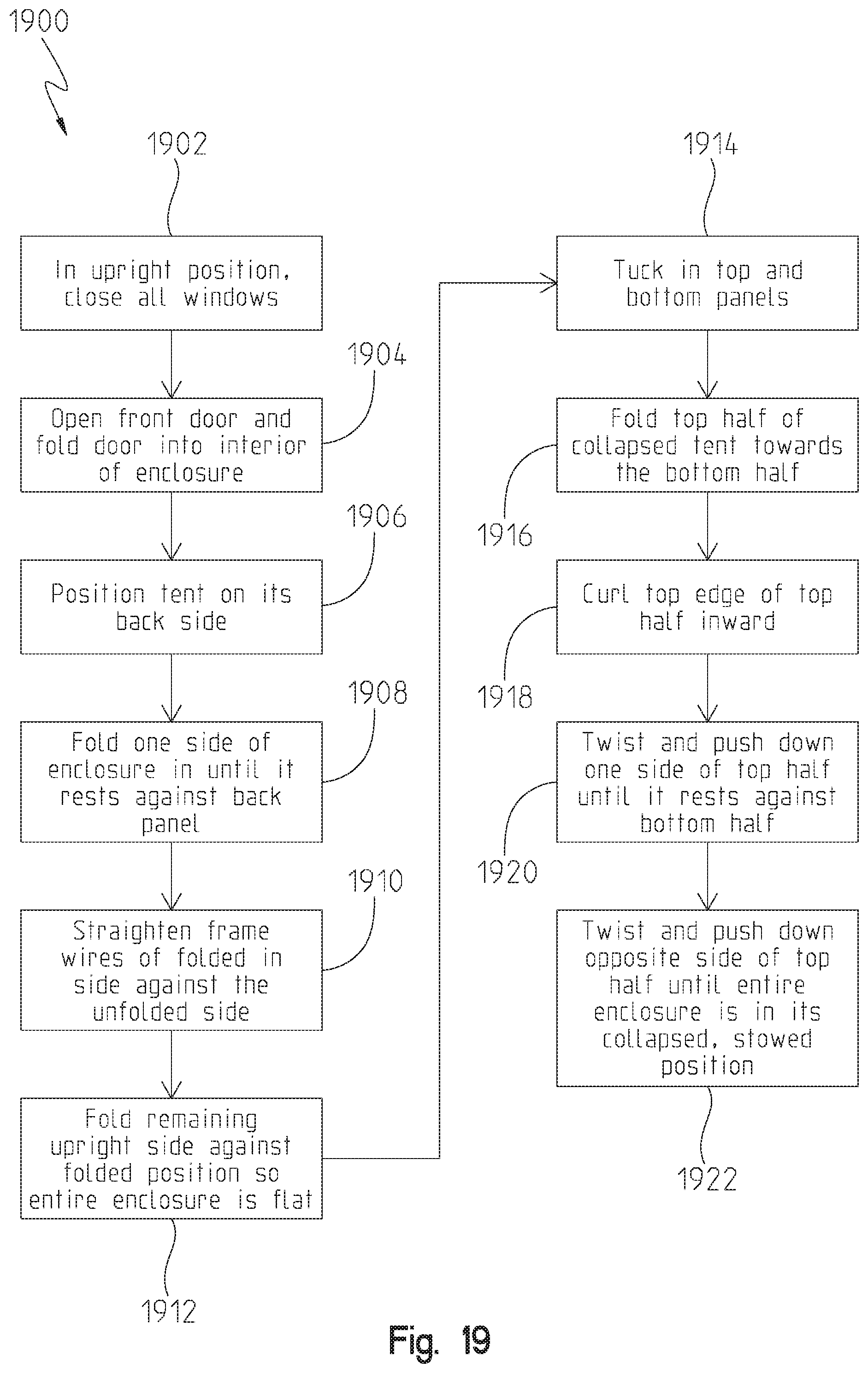 Patent US12480327 Figure 18 – Collapsible enclosure
