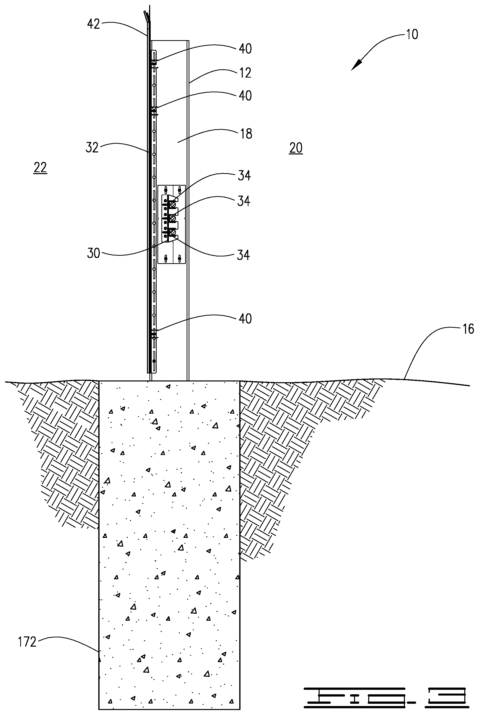 Patent US12480329 Figure 3 – Cable-reinforced barrier