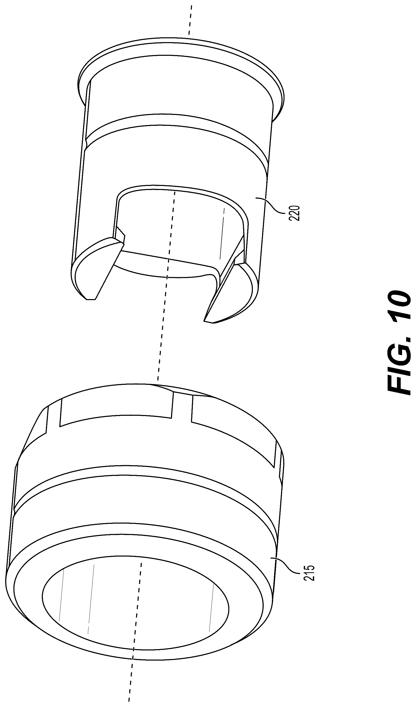 Patent US12480331 Figure 10 – Shear pin latch receptacle assembly for aircraft doors