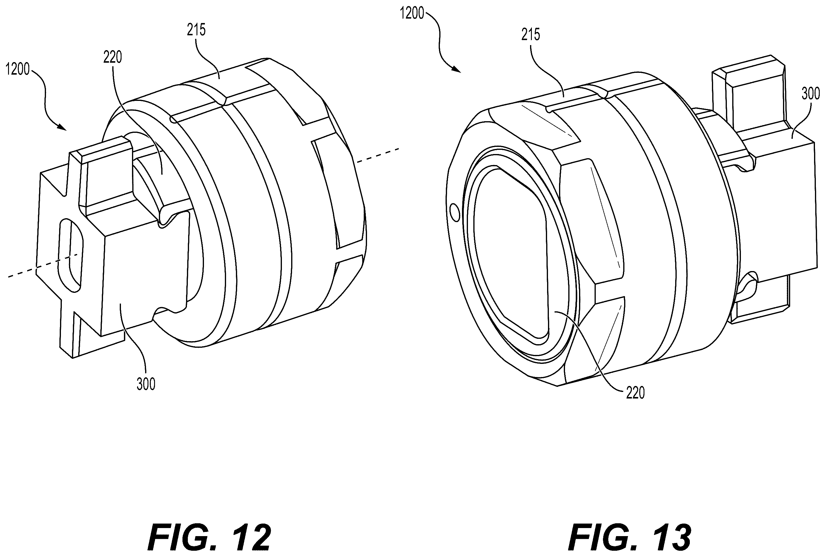 Patent US12480331 Figure 12 – Shear pin latch receptacle assembly for aircraft doors