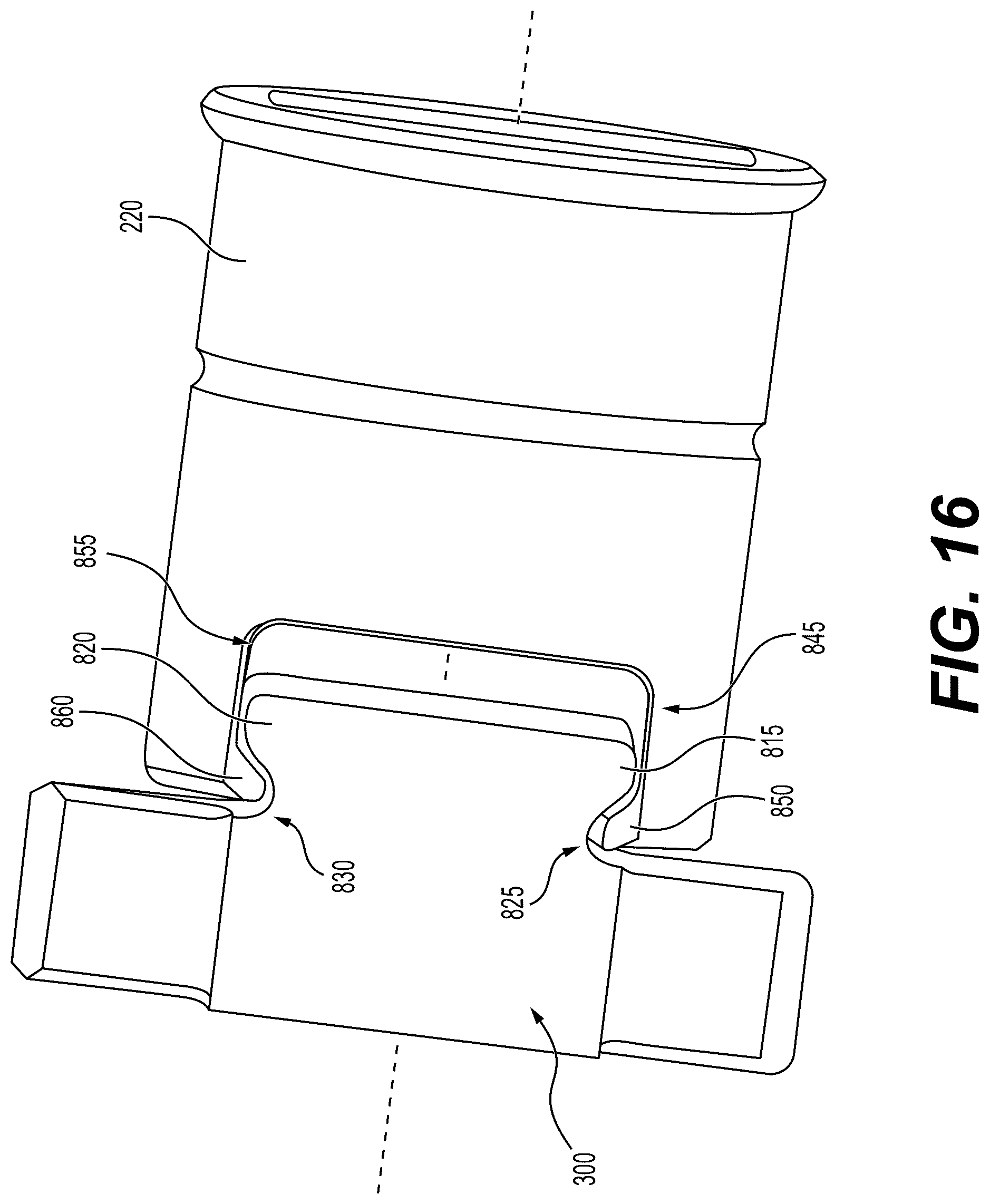 Patent US12480331 Figure 15 – Shear pin latch receptacle assembly for aircraft doors