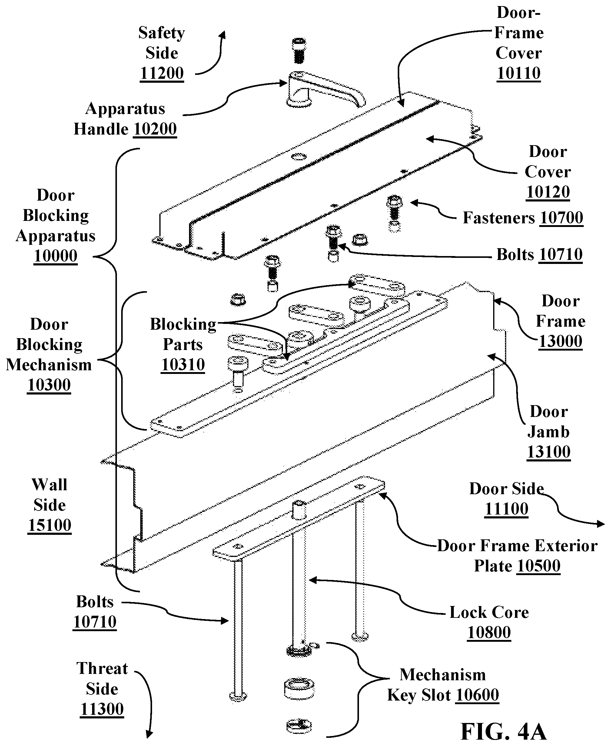 Patent US12480332 Figure 6 – Systems and methods for preventing the opening of a door by unauthorized personnel