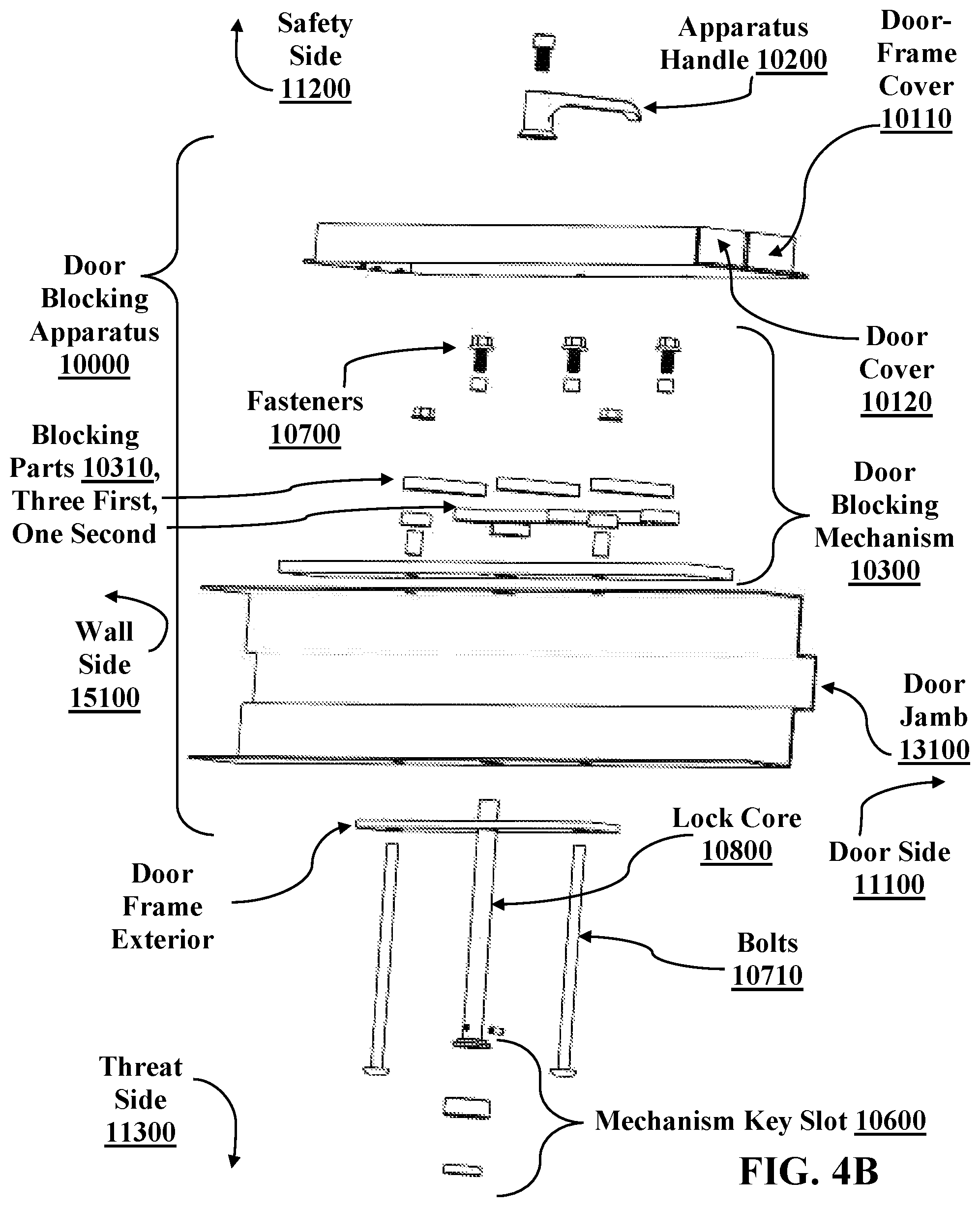Patent US12480332 Figure 7 – Systems and methods for preventing the opening of a door by unauthorized personnel