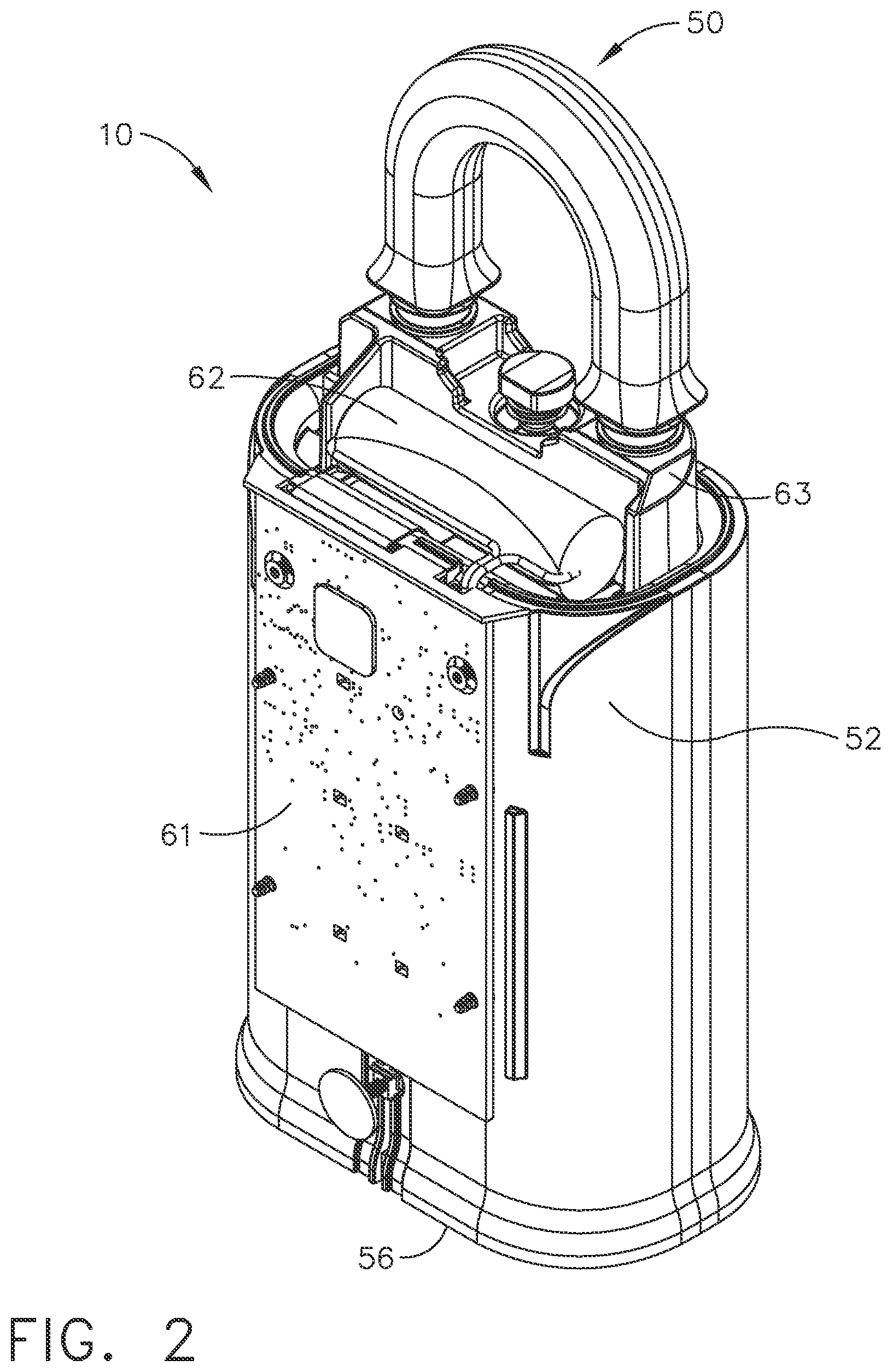 Patent US12480333 Figure 2 – Electronic lockbox