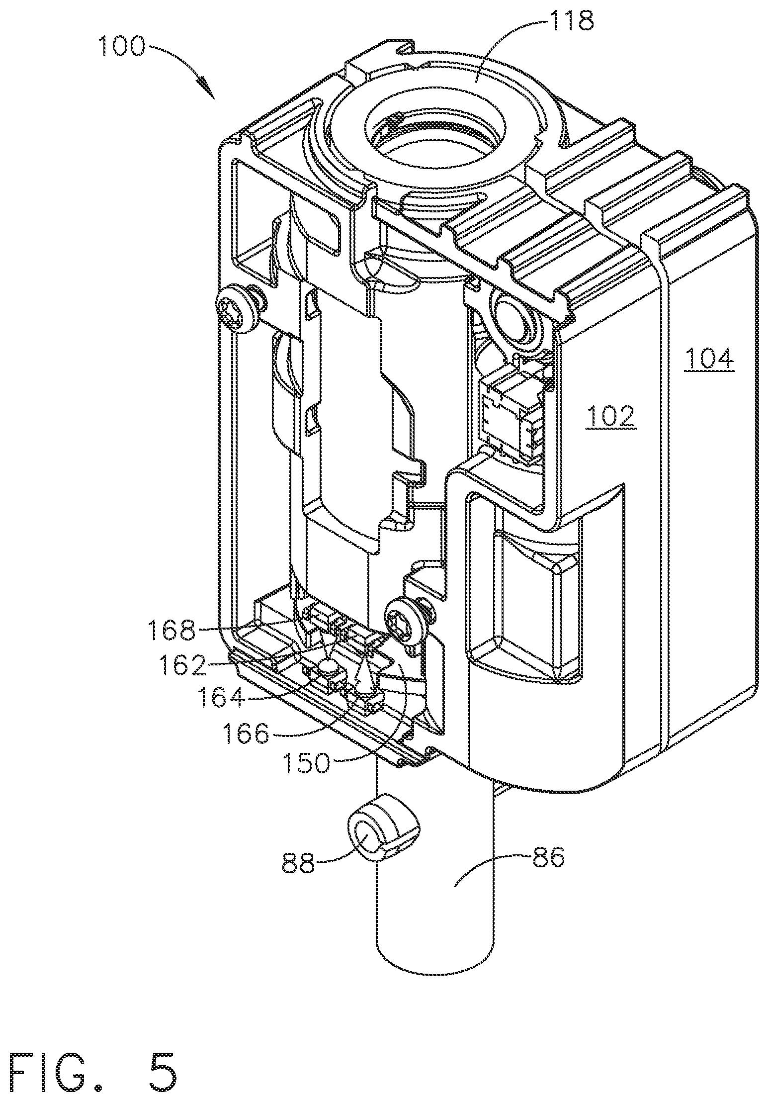 Patent US12480333 Figure 5 – Electronic lockbox