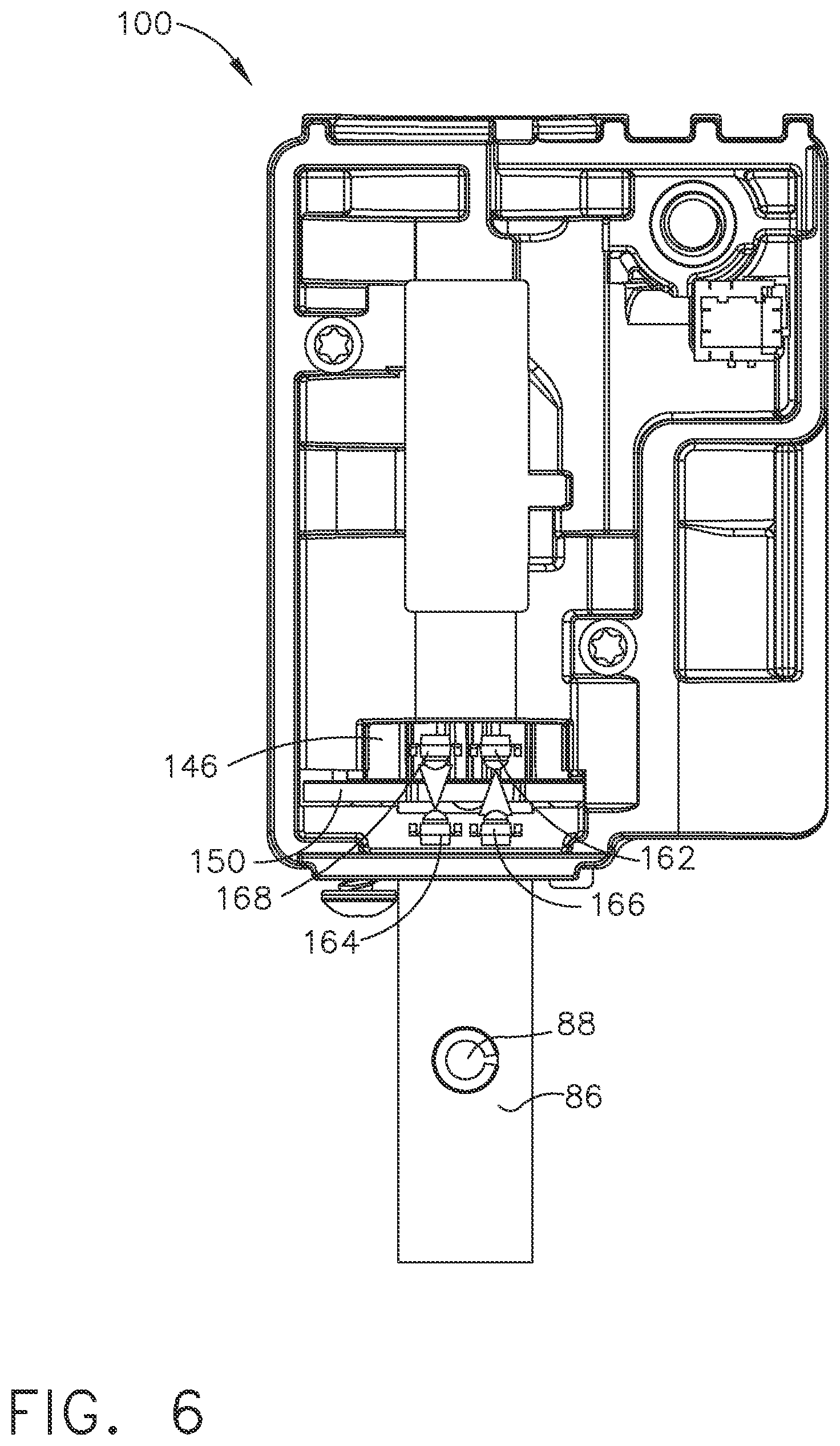 Patent US12480333 Figure 6 – Electronic lockbox