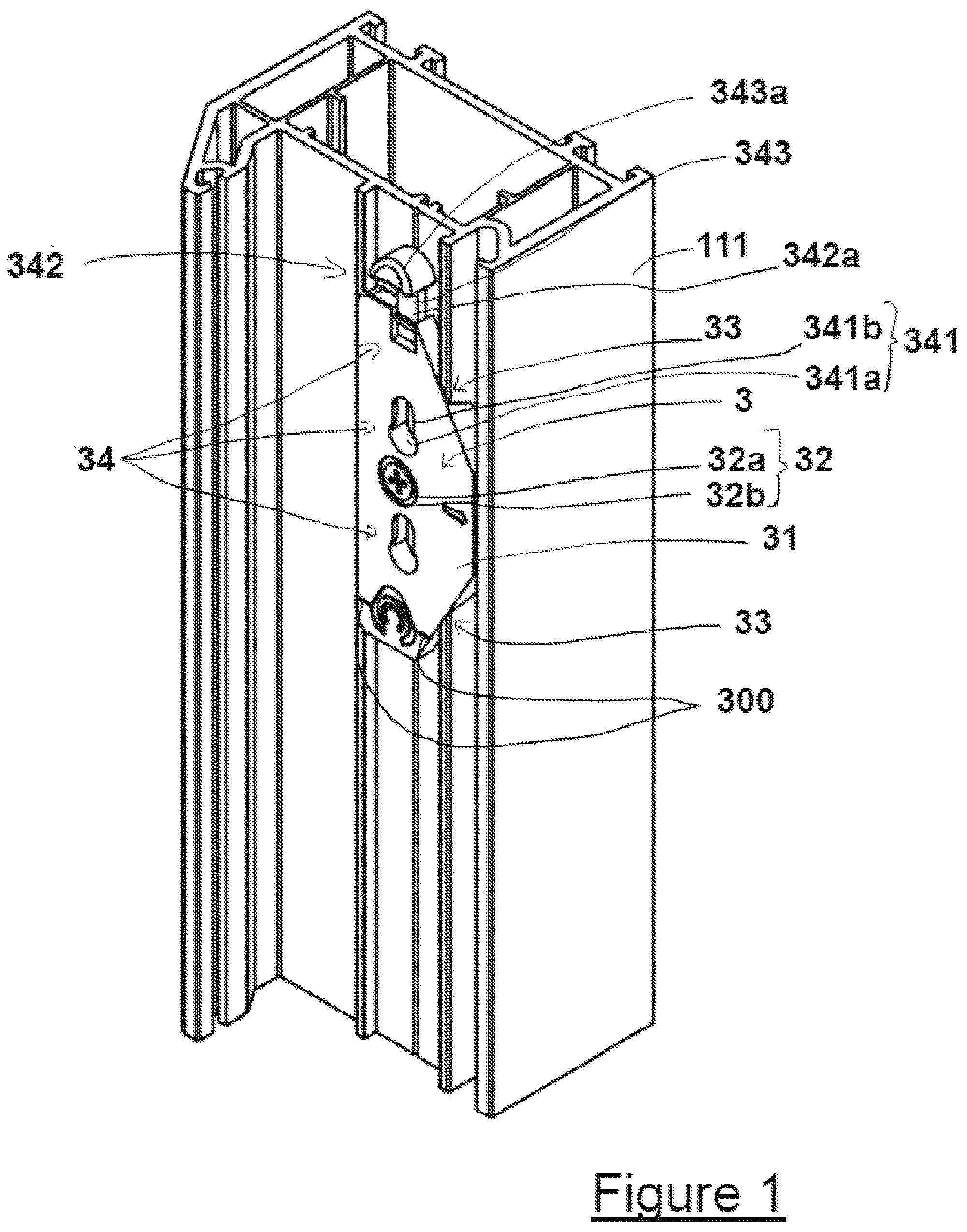 Patent US12480335 Figure 1 – Module and an attachment system