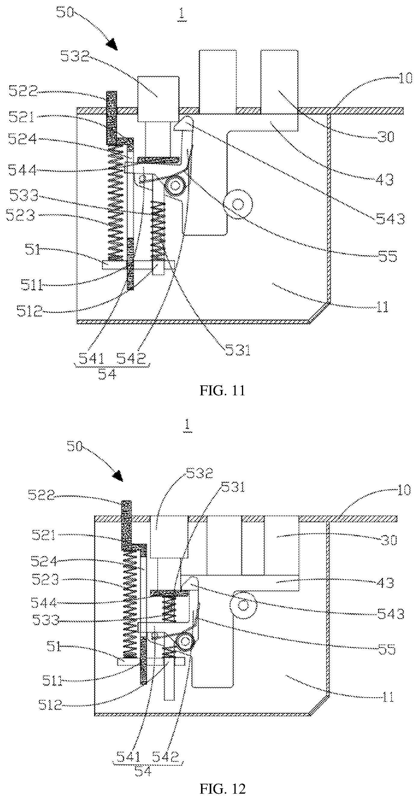 Patent US12480337 Figure 6 – Electric lock body