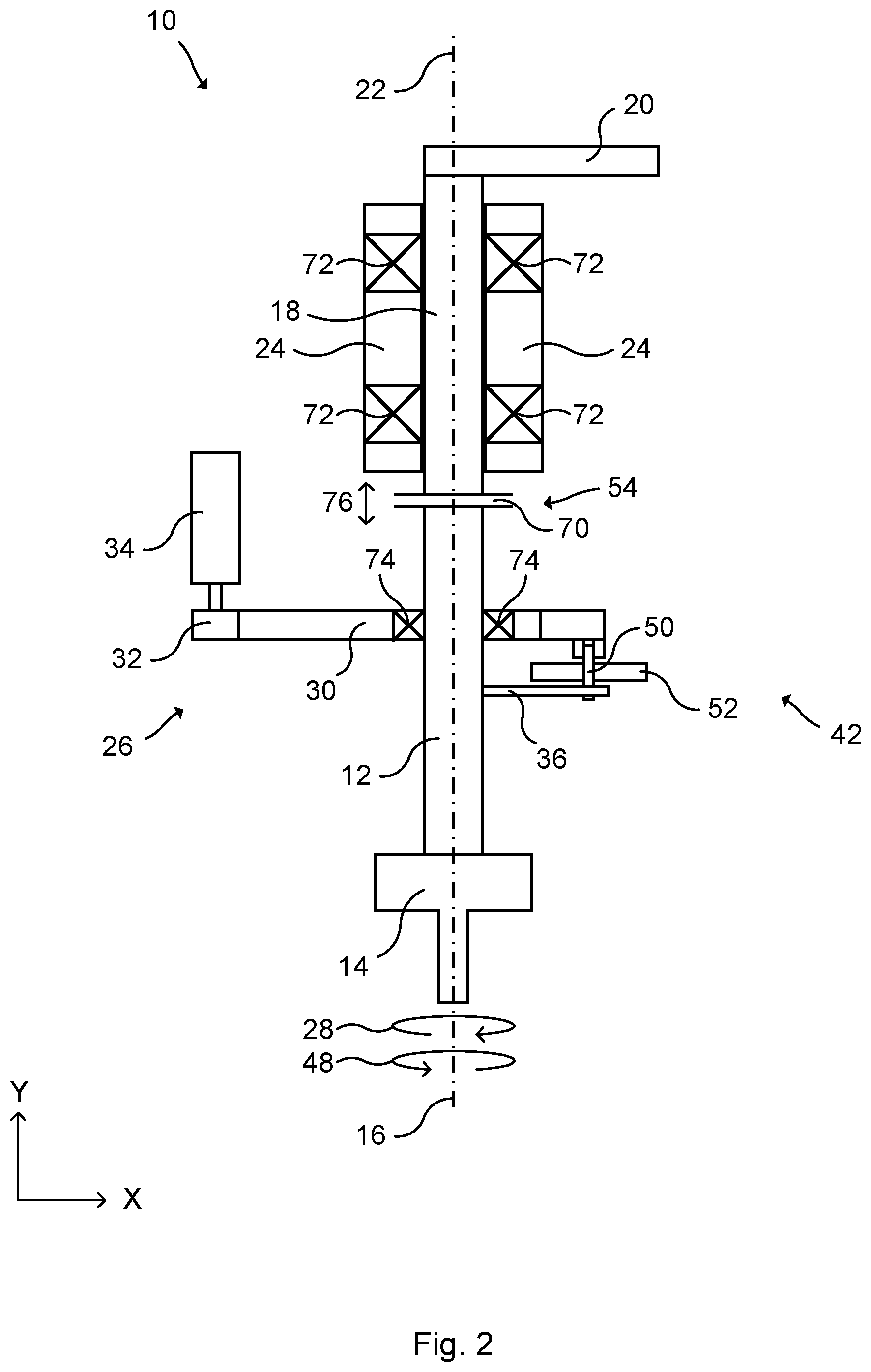 Patent US12480338 Figure 2 – Lock device for an electronic locking system, electronic locking system and method