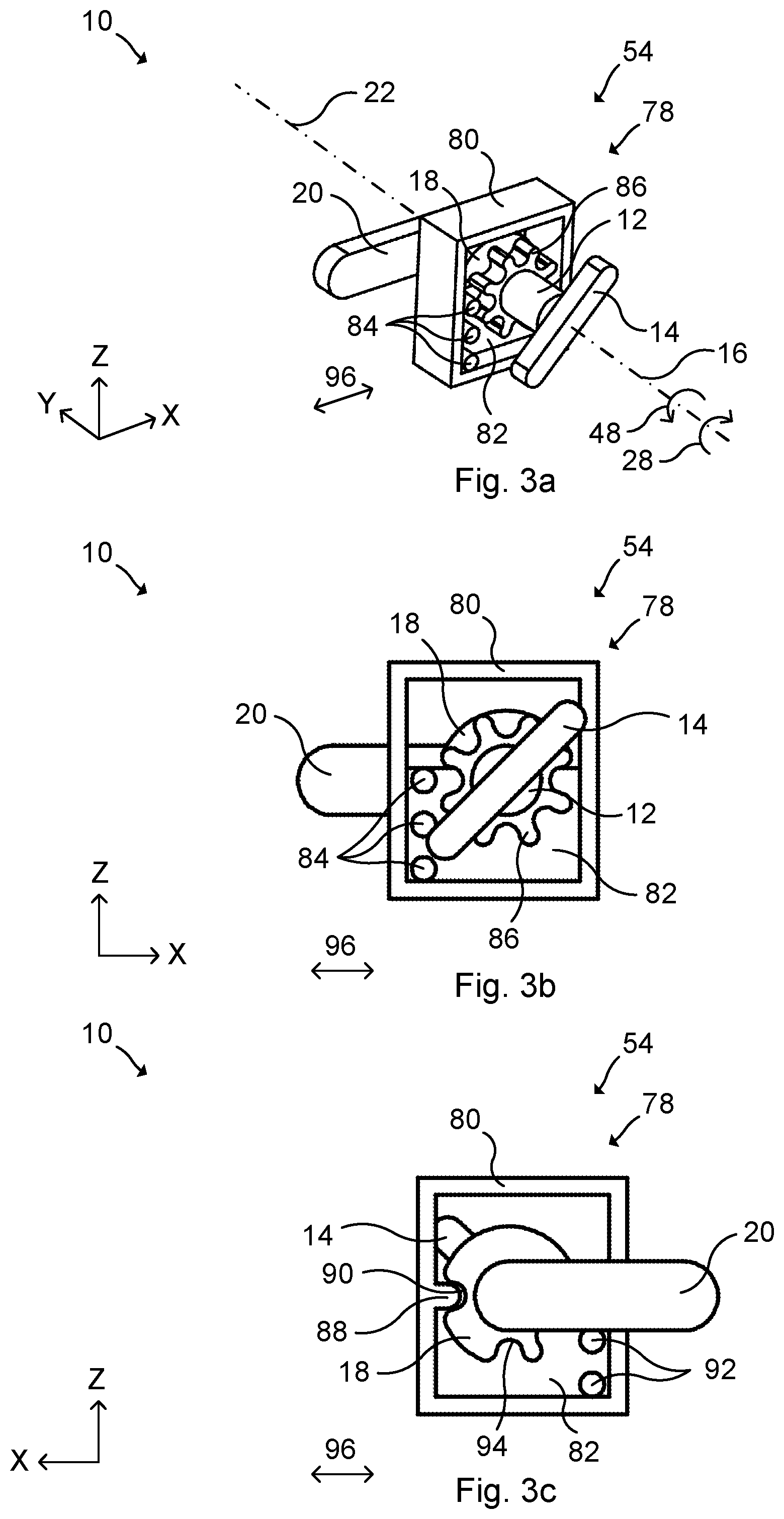 Patent US12480338 Figure 3 – Lock device for an electronic locking system, electronic locking system and method