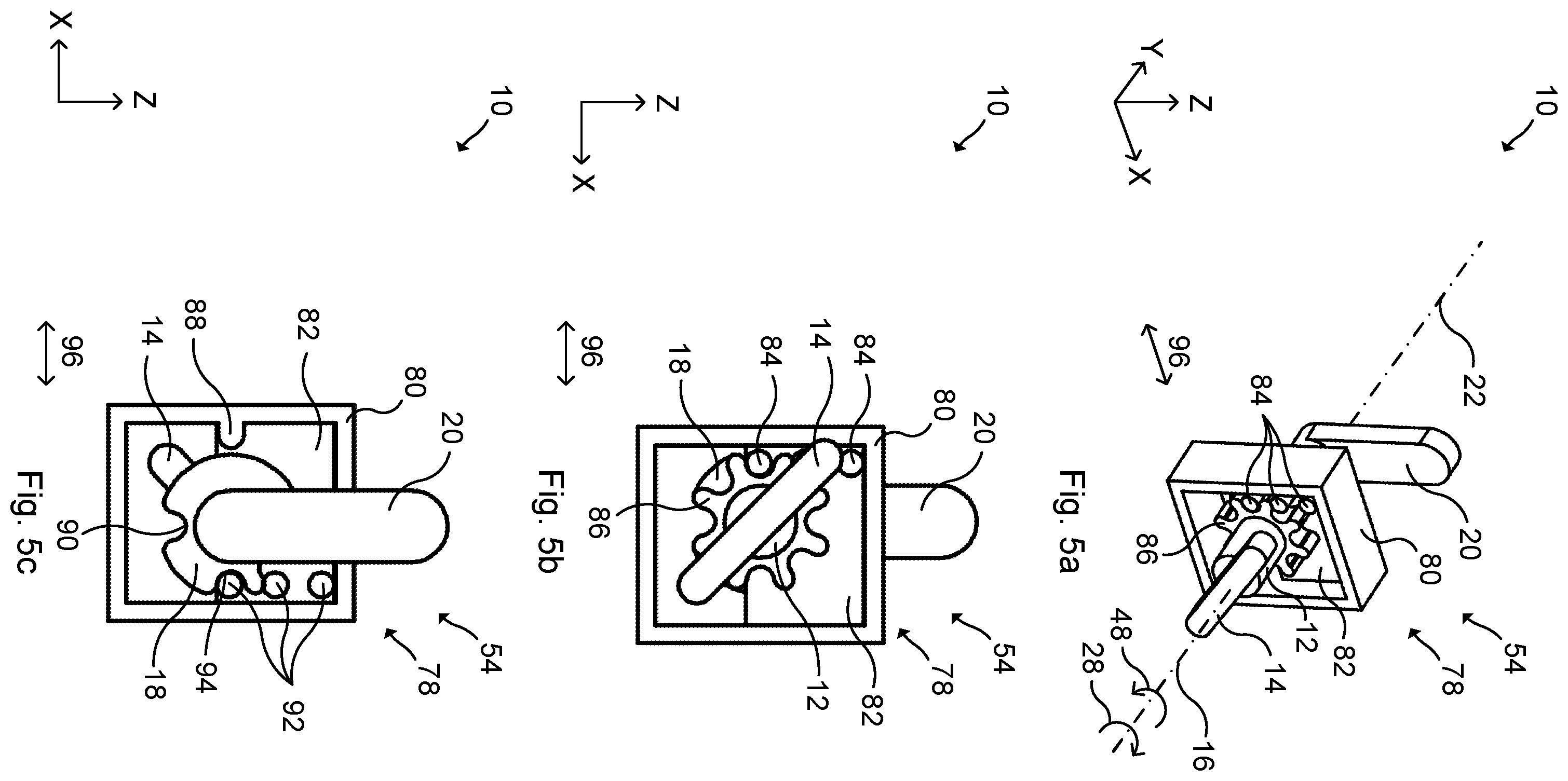Patent US12480338 Figure 5 – Lock device for an electronic locking system, electronic locking system and method