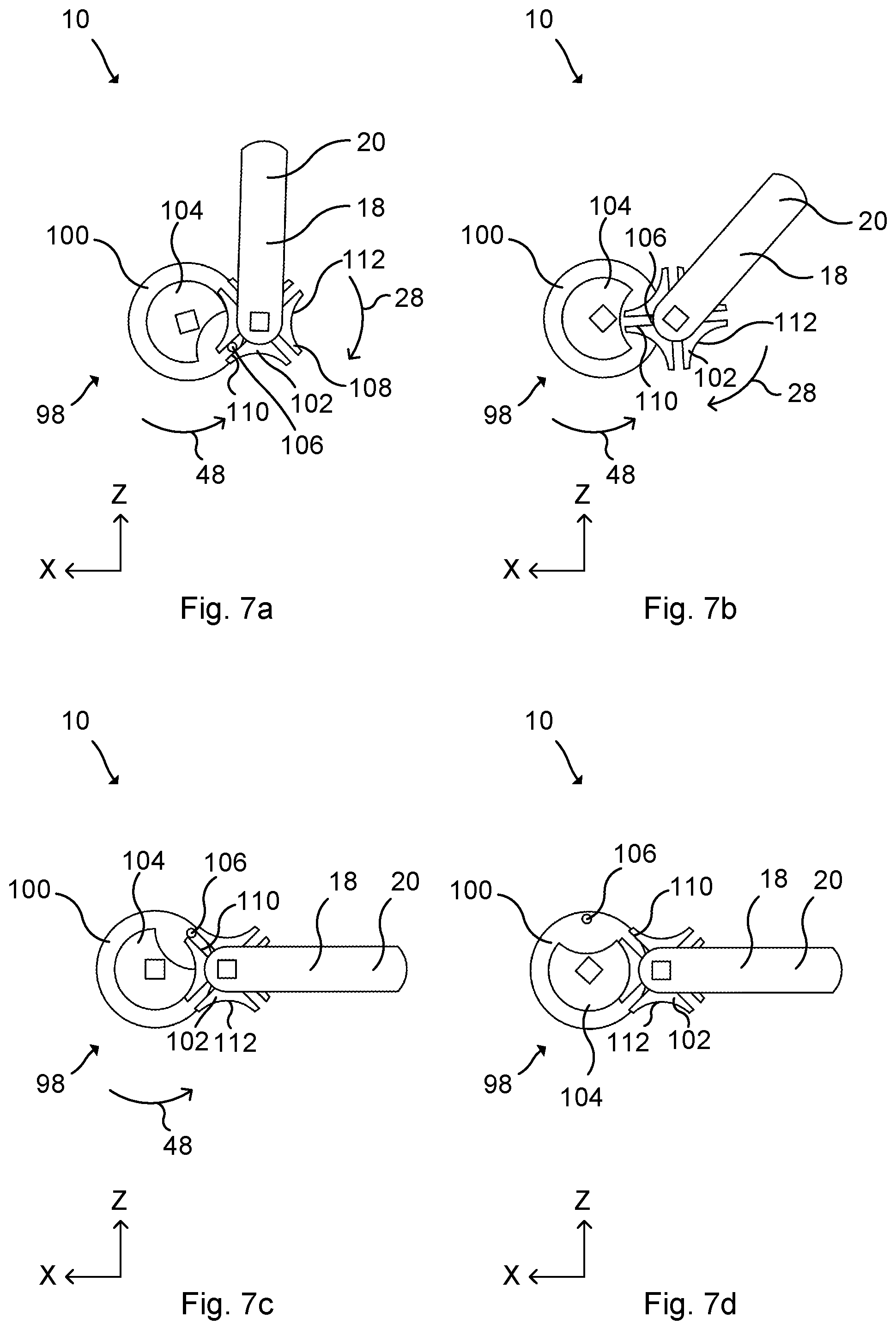 Patent US12480338 Figure 7 – Lock device for an electronic locking system, electronic locking system and method