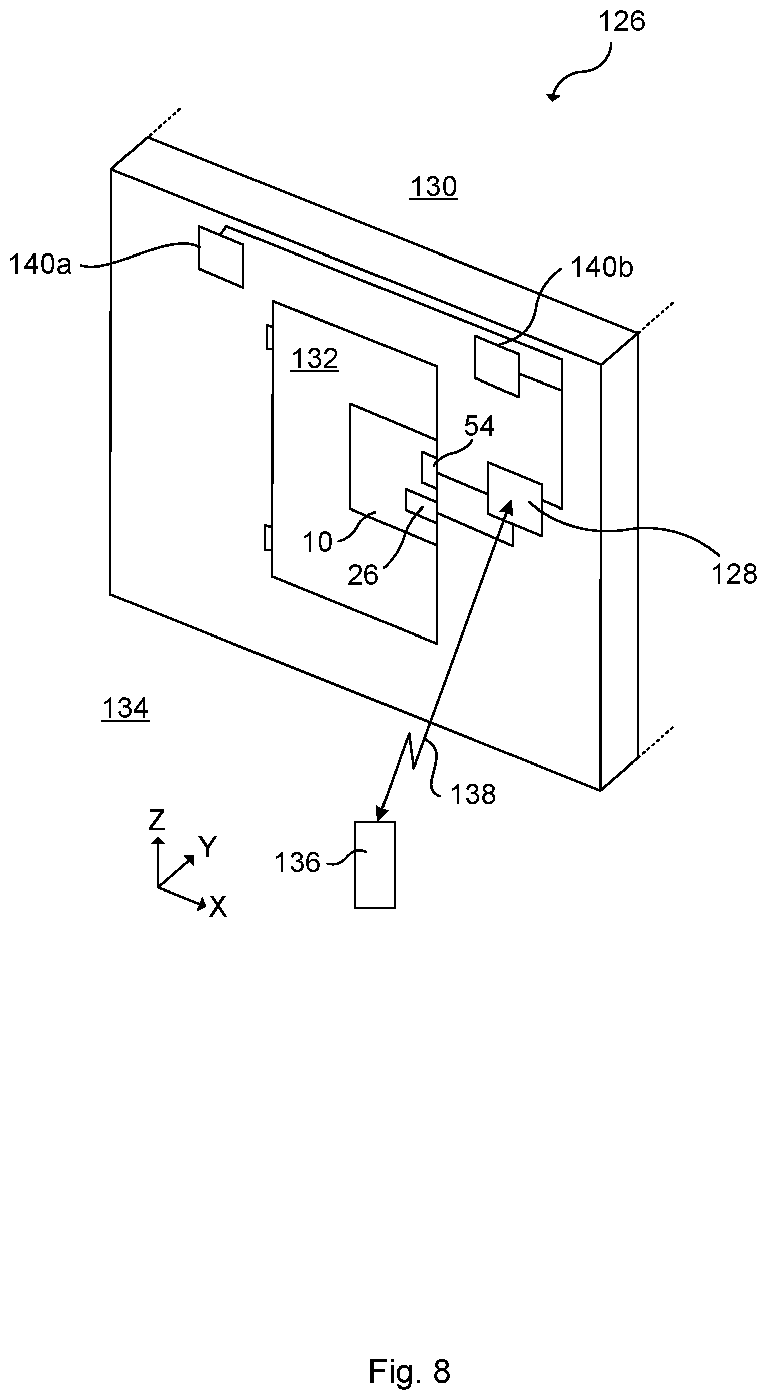 Patent US12480338 Figure 8 – Lock device for an electronic locking system, electronic locking system and method