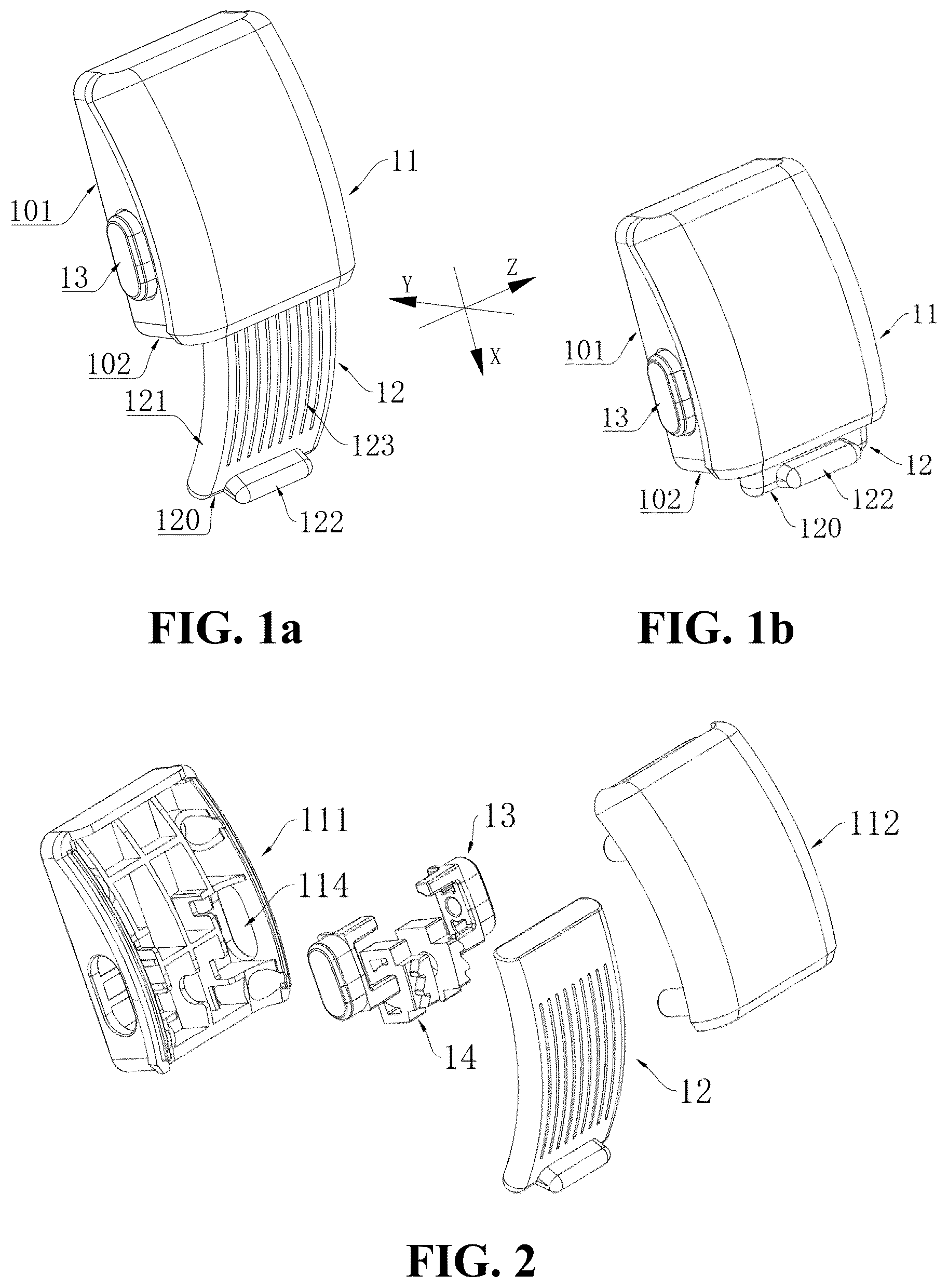 Patent US12480339 Figure 1 – Retractable childproof lock