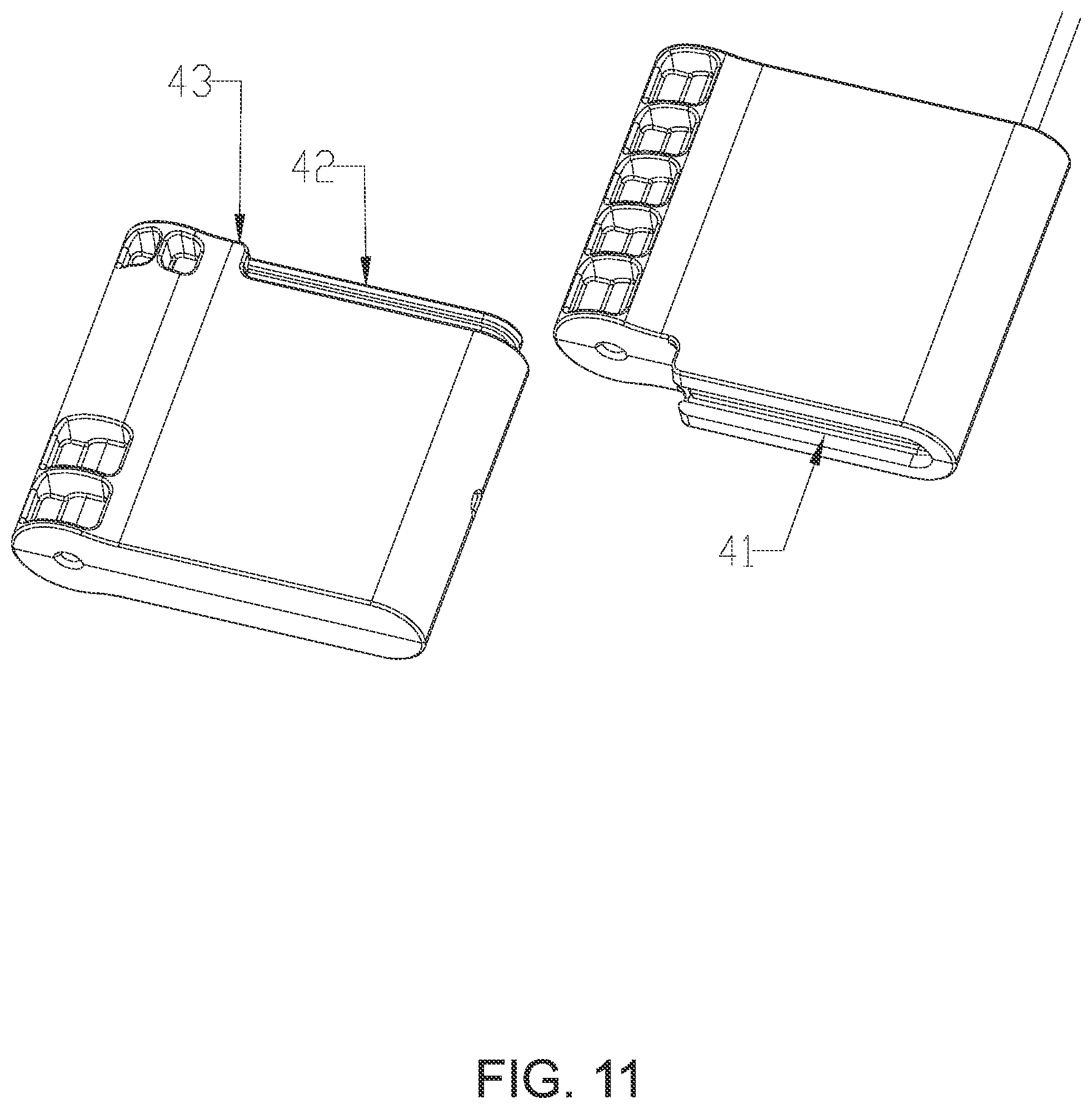 Patent US12480340 Figure 11 – Locator for cable lock