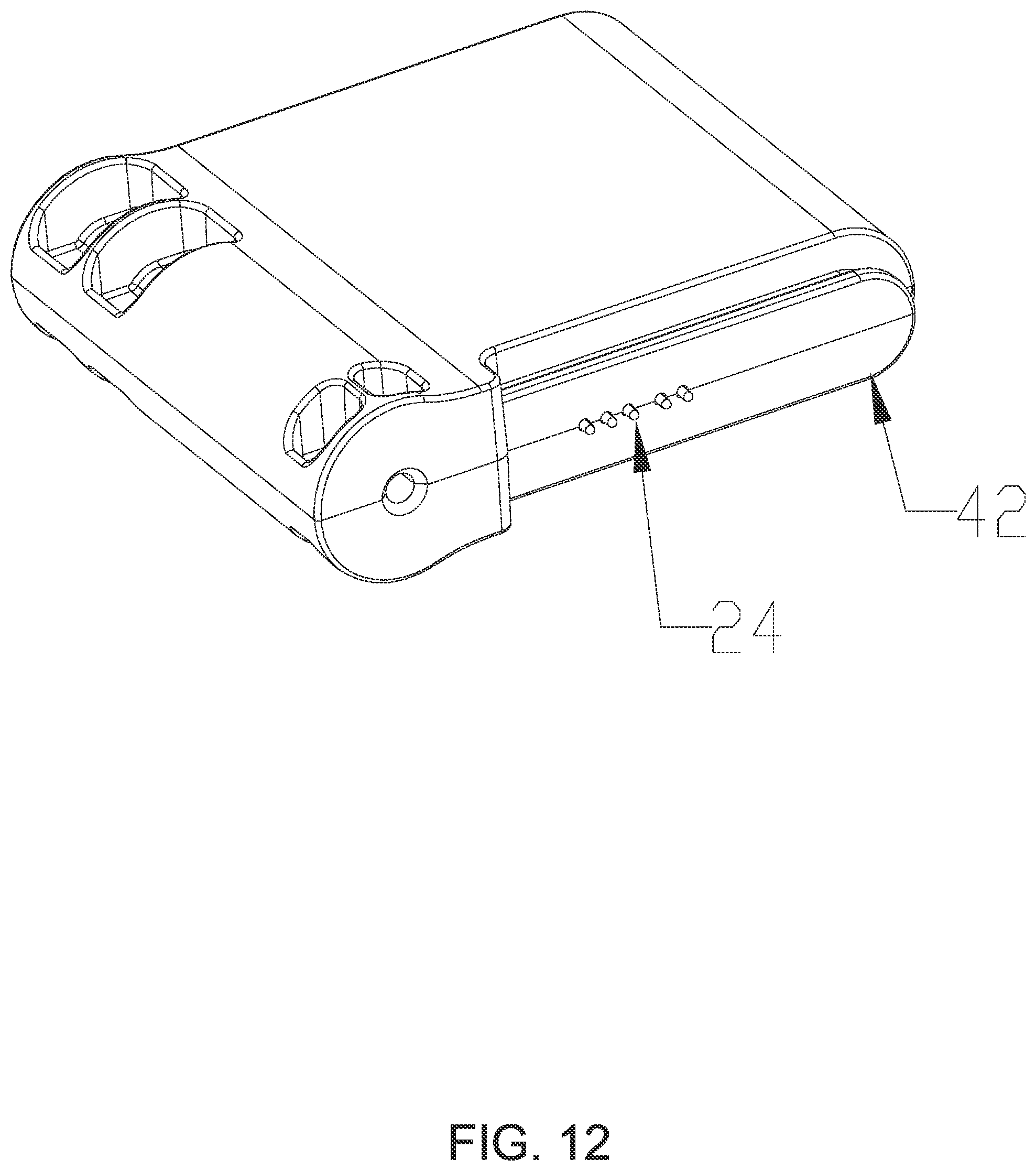 Patent US12480340 Figure 12 – Locator for cable lock