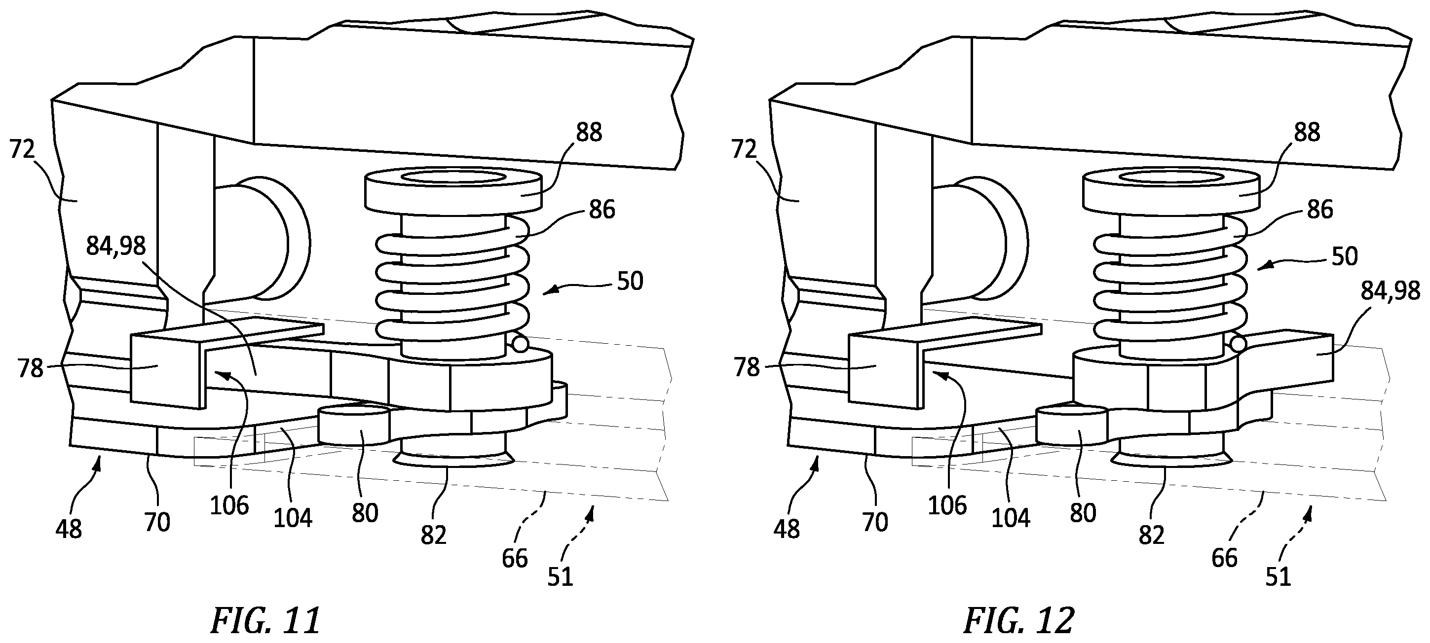Patent US12480342 Figure 10 – Aircraft latch assembly with lock