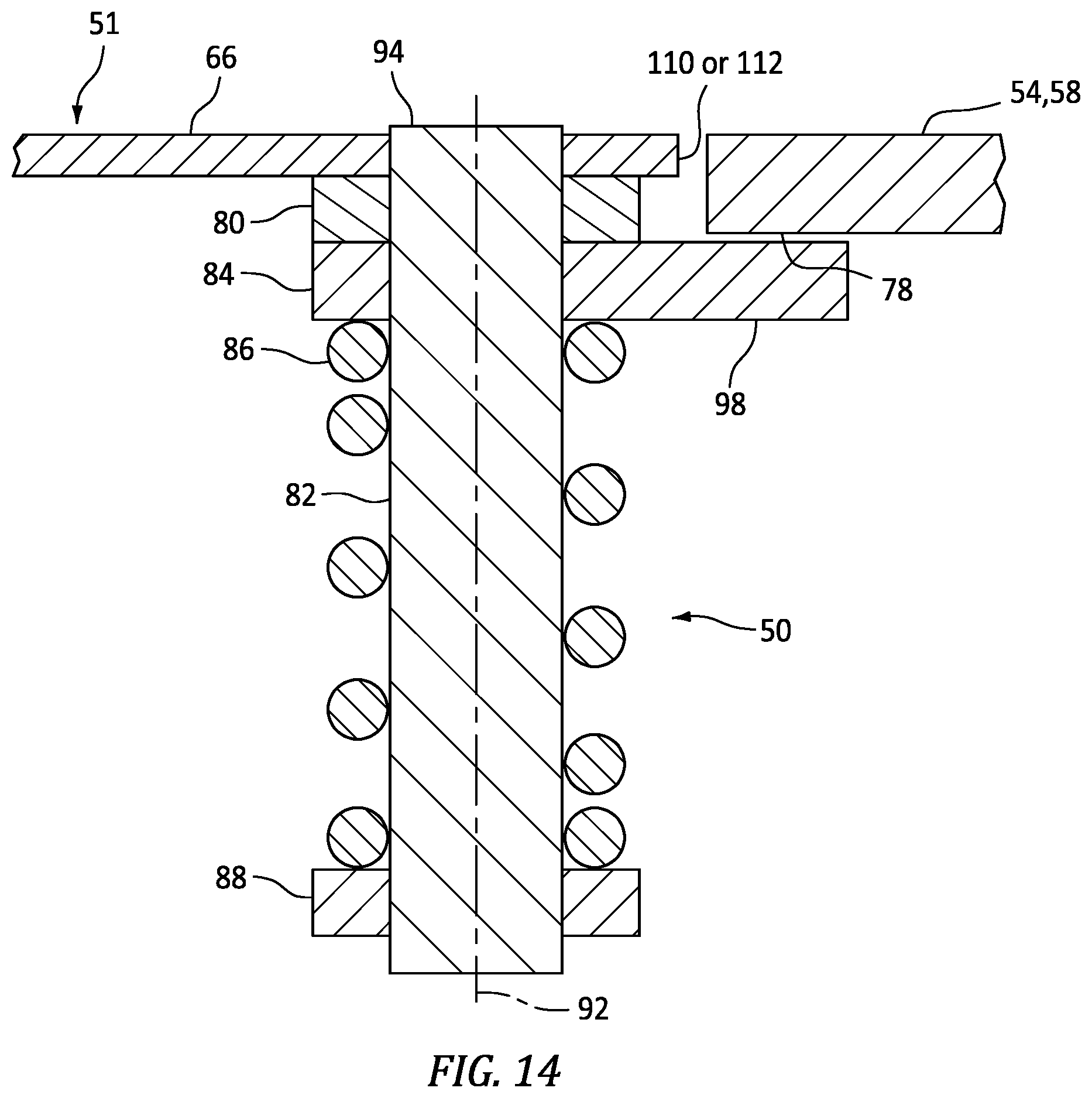Patent US12480342 Figure 12 – Aircraft latch assembly with lock
