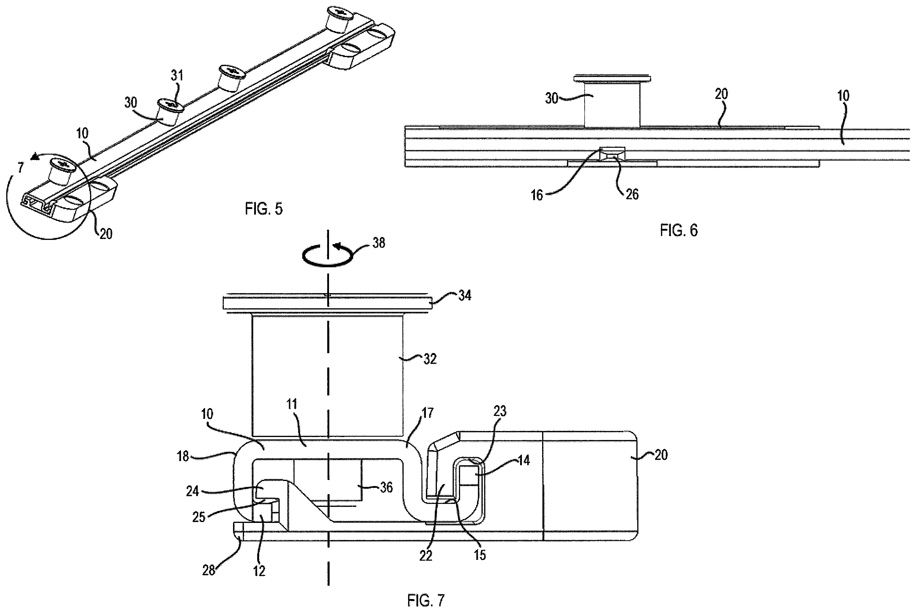 Patent US12480343 Figure 4 – Casement window lock bar