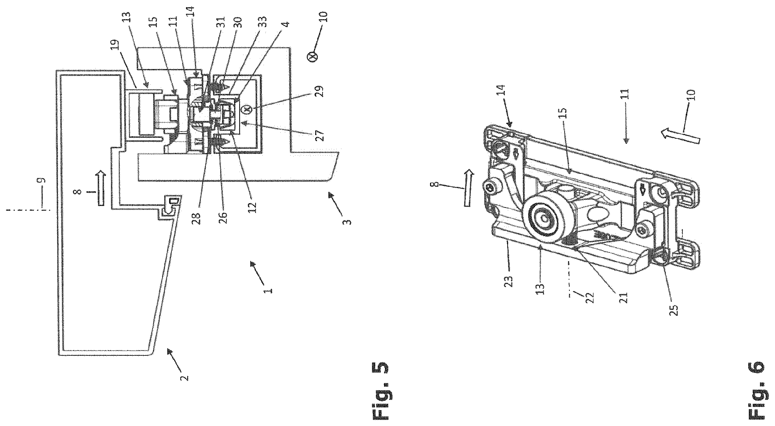 Patent US12480344 Figure 3 – Fitting assembly for arranging between a fixed frame and a leaf of a window or door