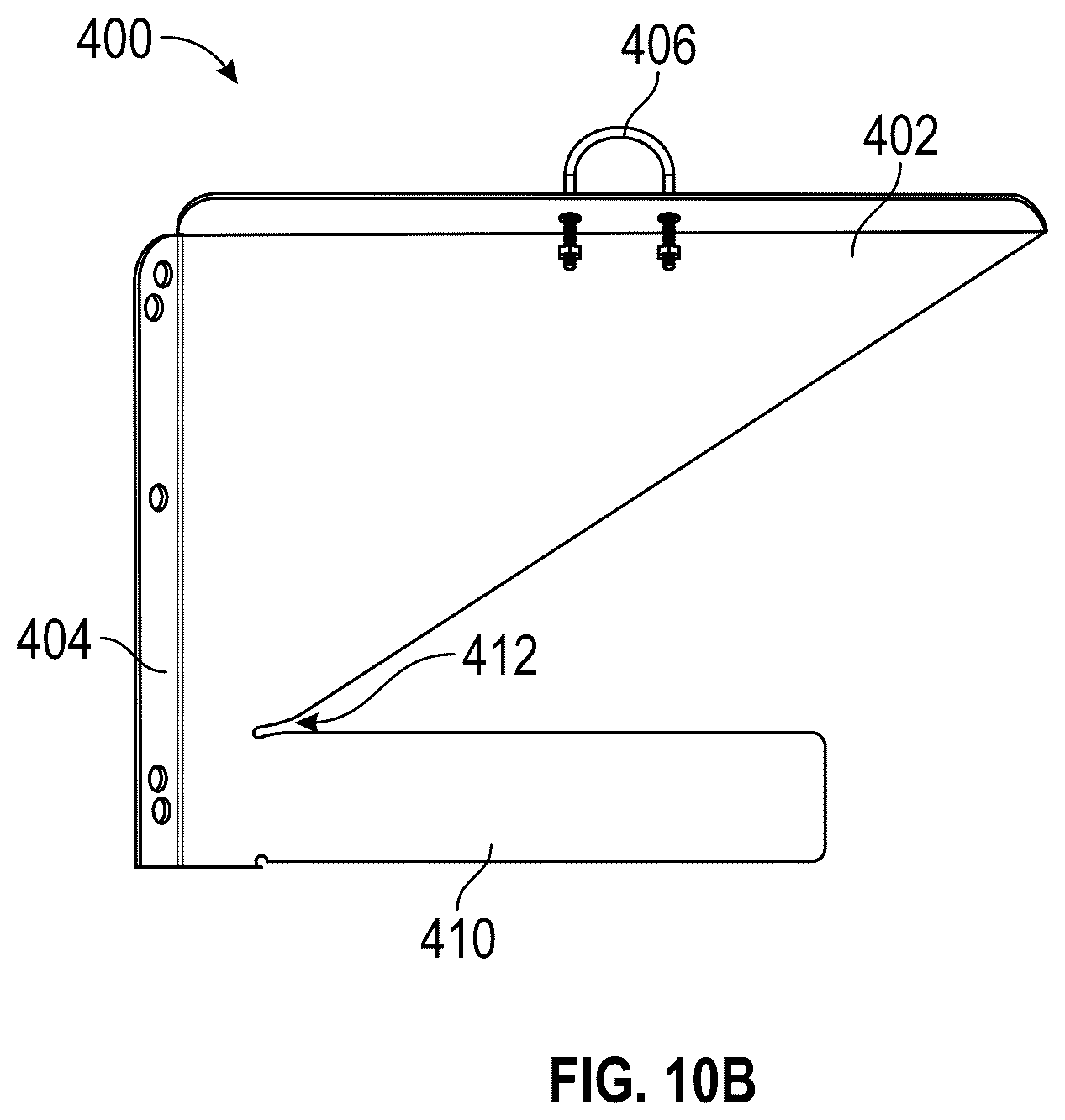 Patent US12480345 Figure 7 – Integrated bracket assembly with head stop for overhead doors