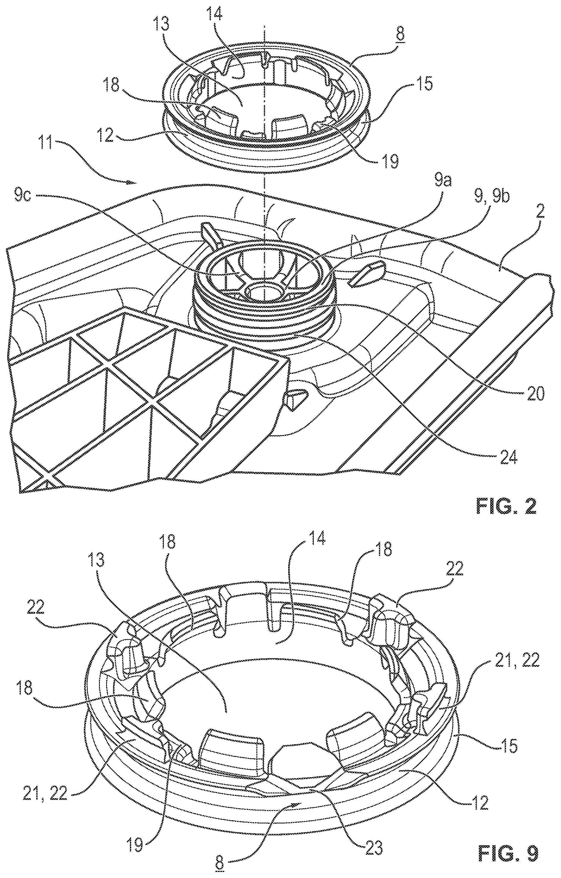 Patent US12480348 Figure 2 – Deflection device for a motor vehicle window lift, window lift and door module