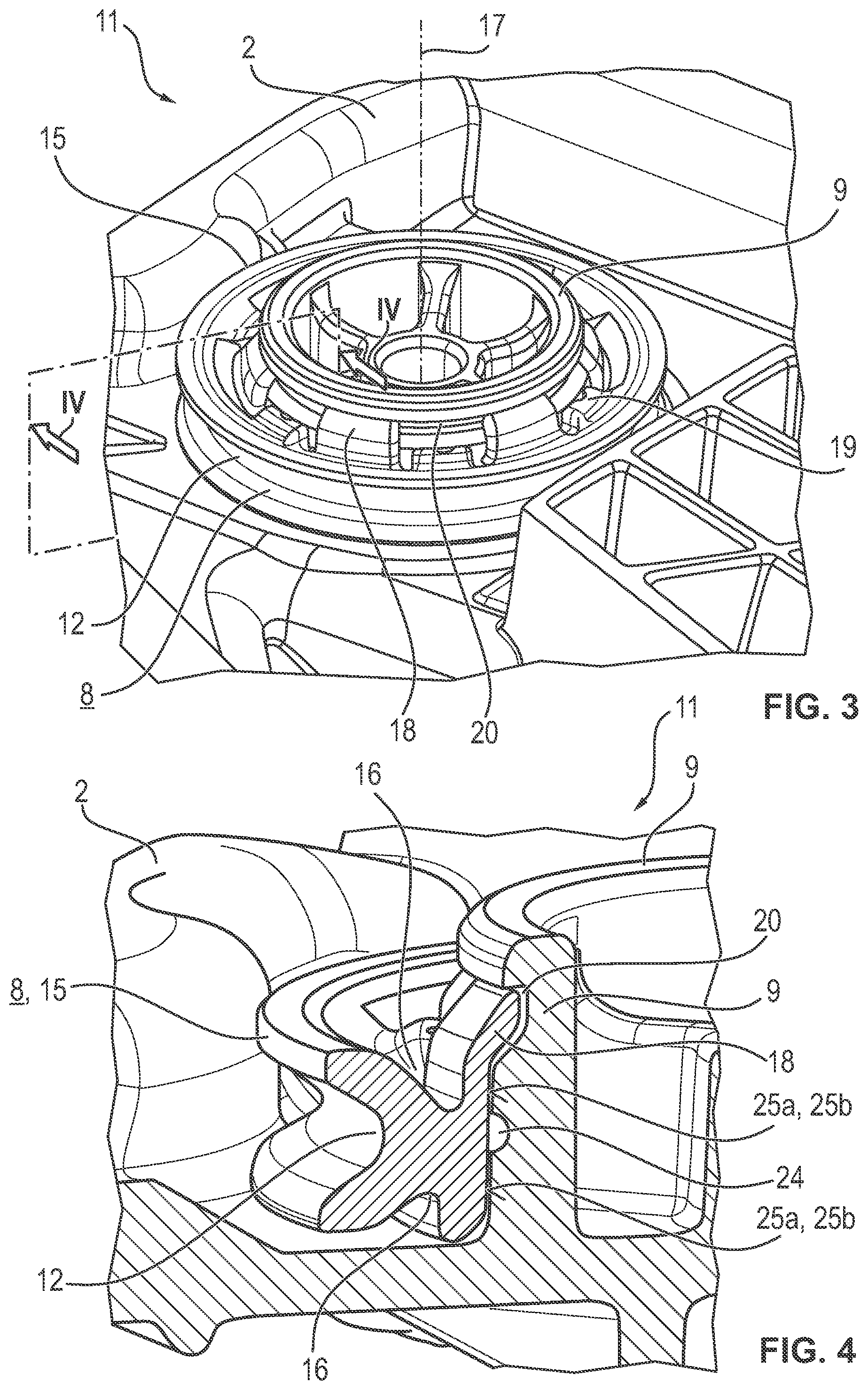Patent US12480348 Figure 3 – Deflection device for a motor vehicle window lift, window lift and door module