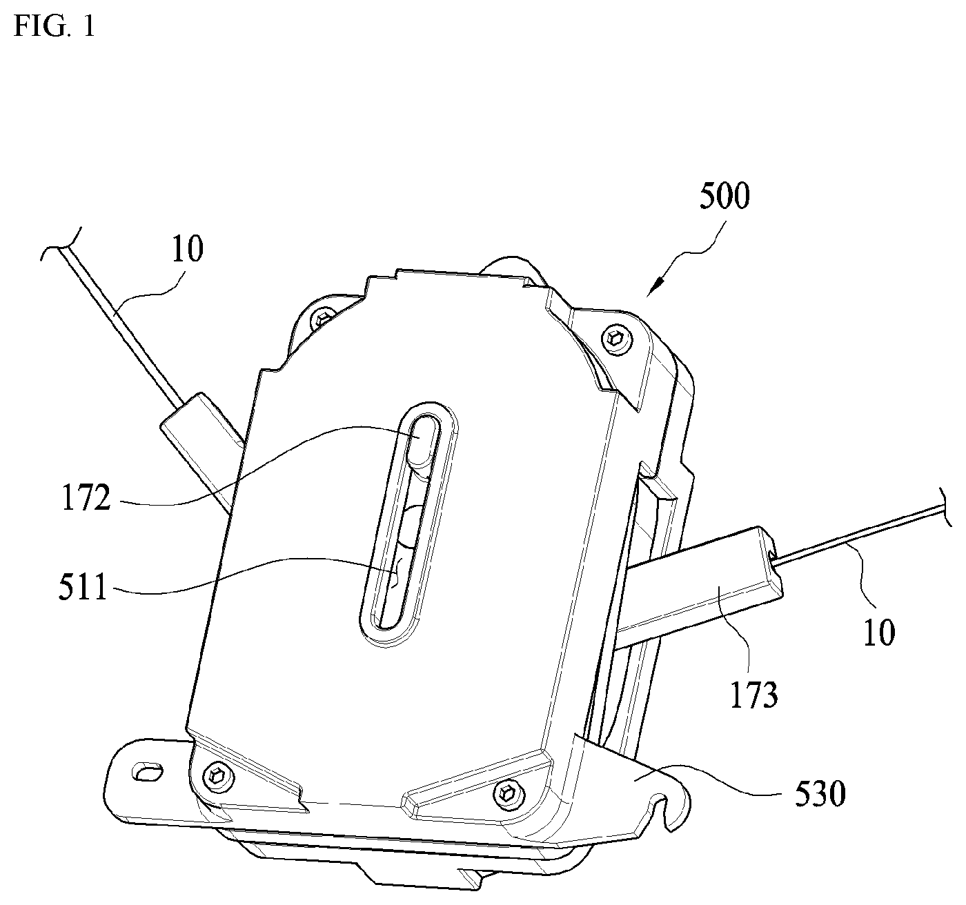 Patent US12480352 Figure 1 – Power sliding door actuator