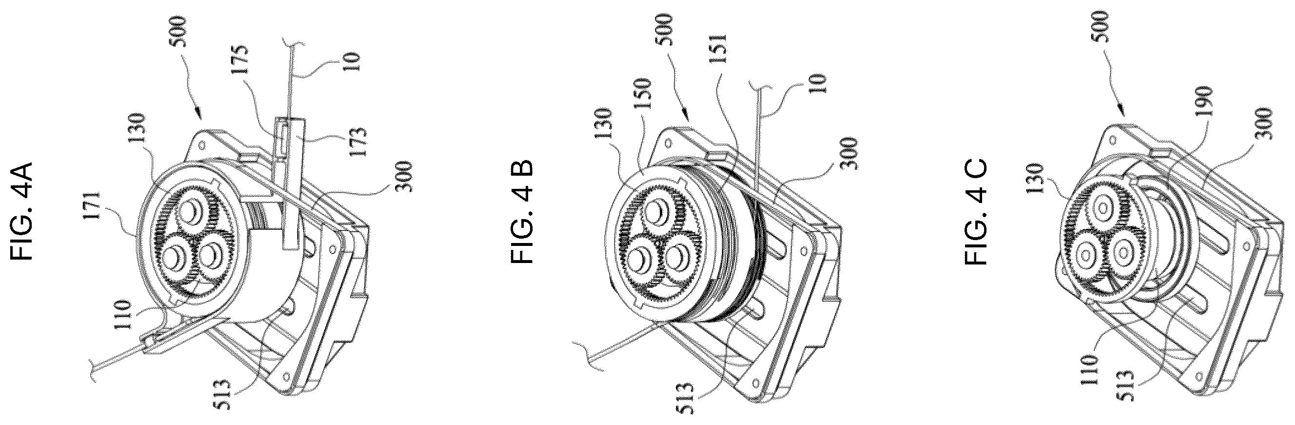 Patent US12480352 Figure 4 – Power sliding door actuator