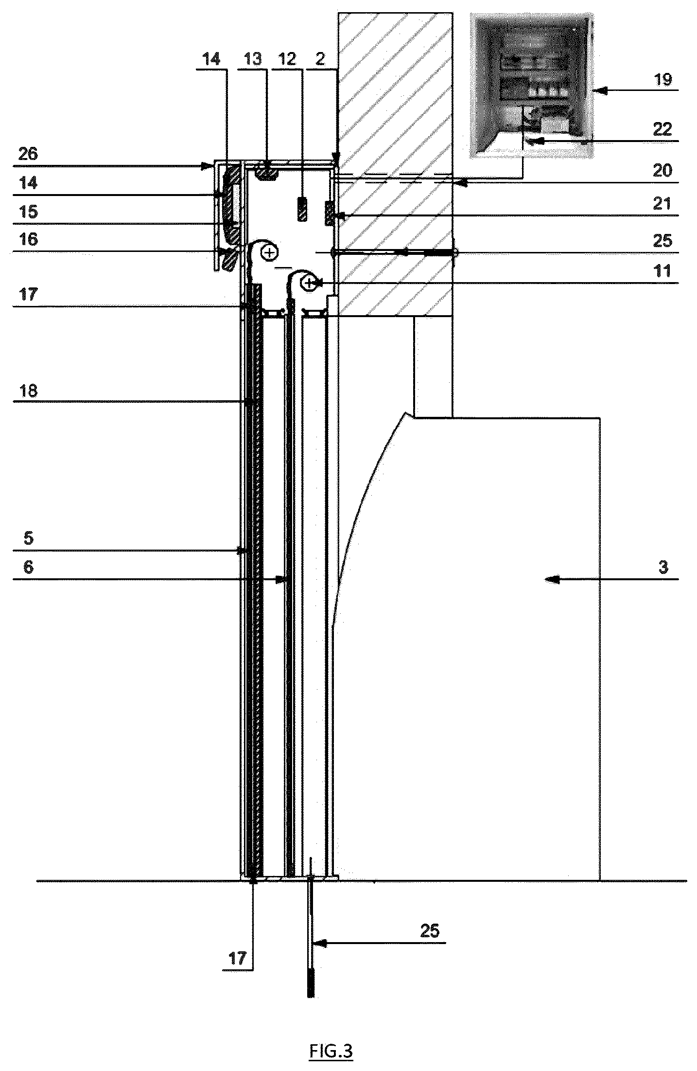 Patent US12480353 Figure 3 – Protective device for an element to be secured