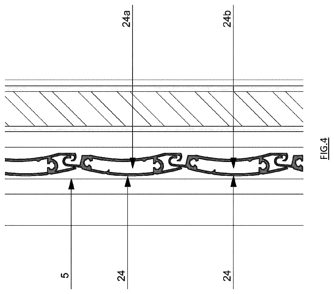 Patent US12480353 Figure 4 – Protective device for an element to be secured
