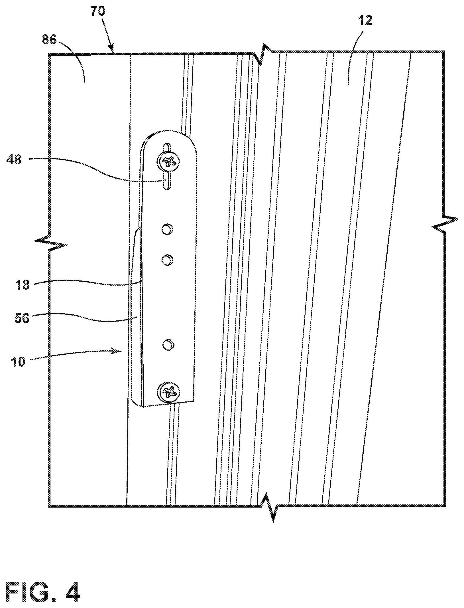 Patent US12480354 Figure 4 – Mounting hardware assembly