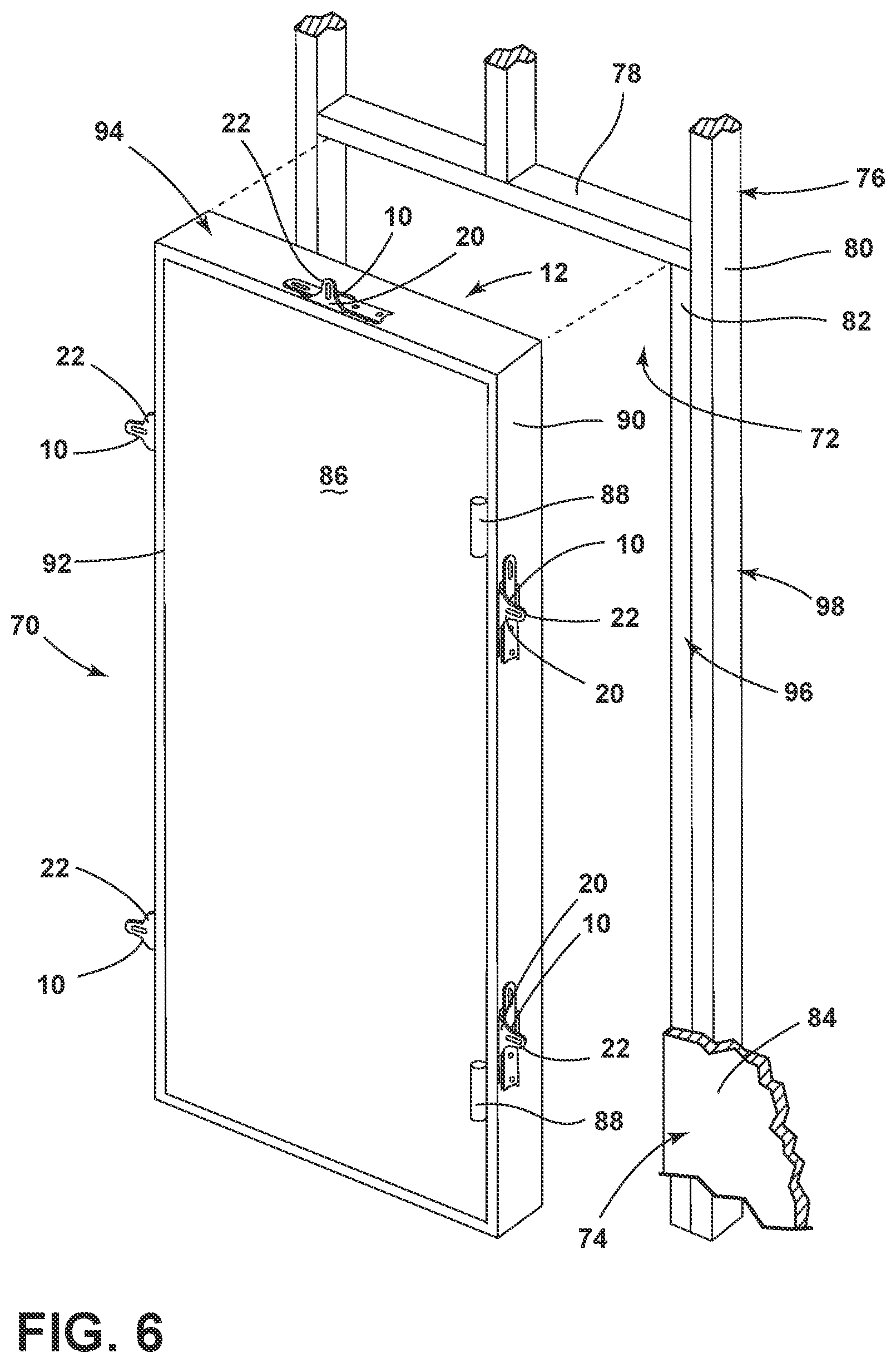 Patent US12480354 Figure 6 – Mounting hardware assembly