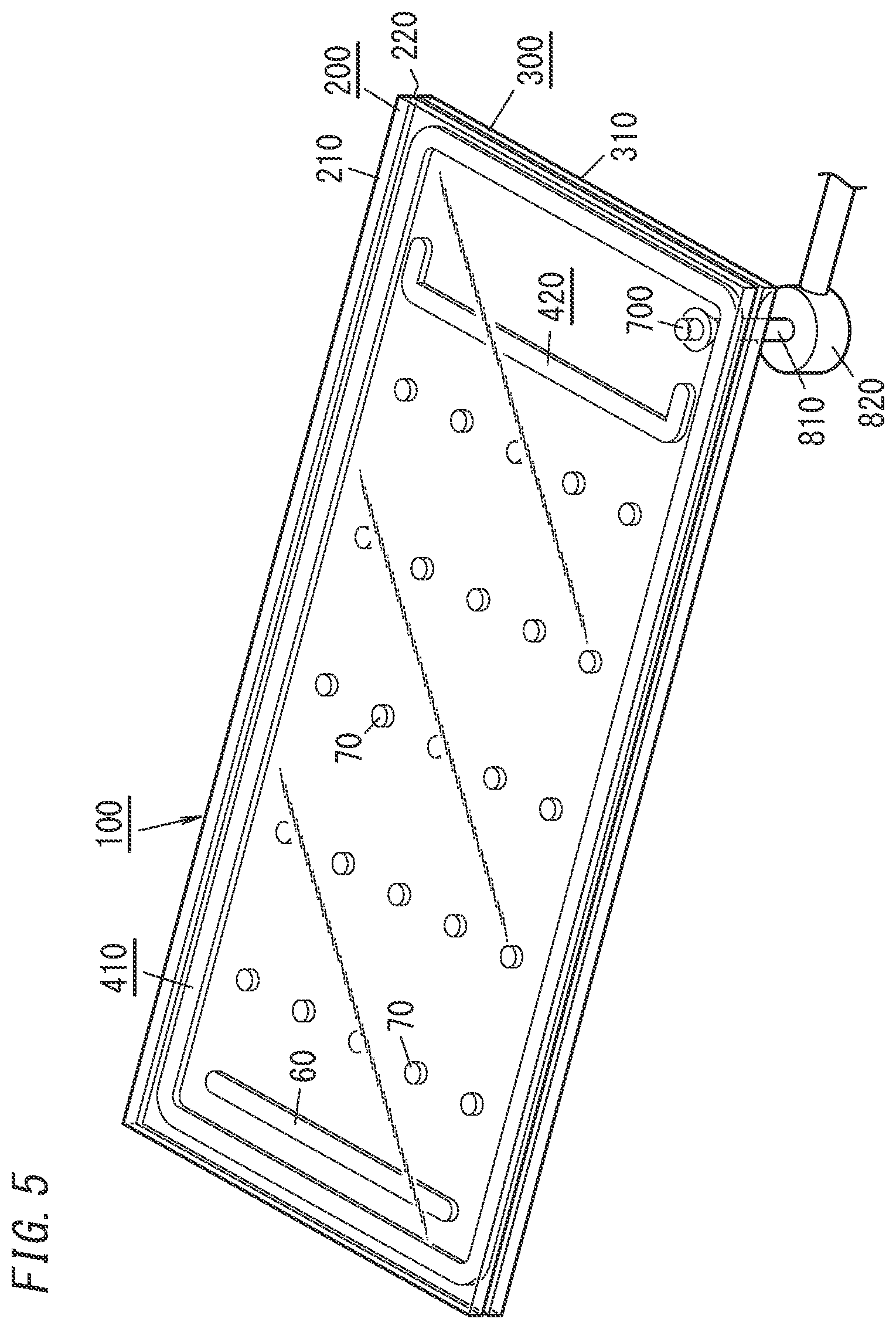 Patent US12480355 Figure 5 – Glass panel unit, getter material, getter material composition, and method for manufacturing glass panel unit
