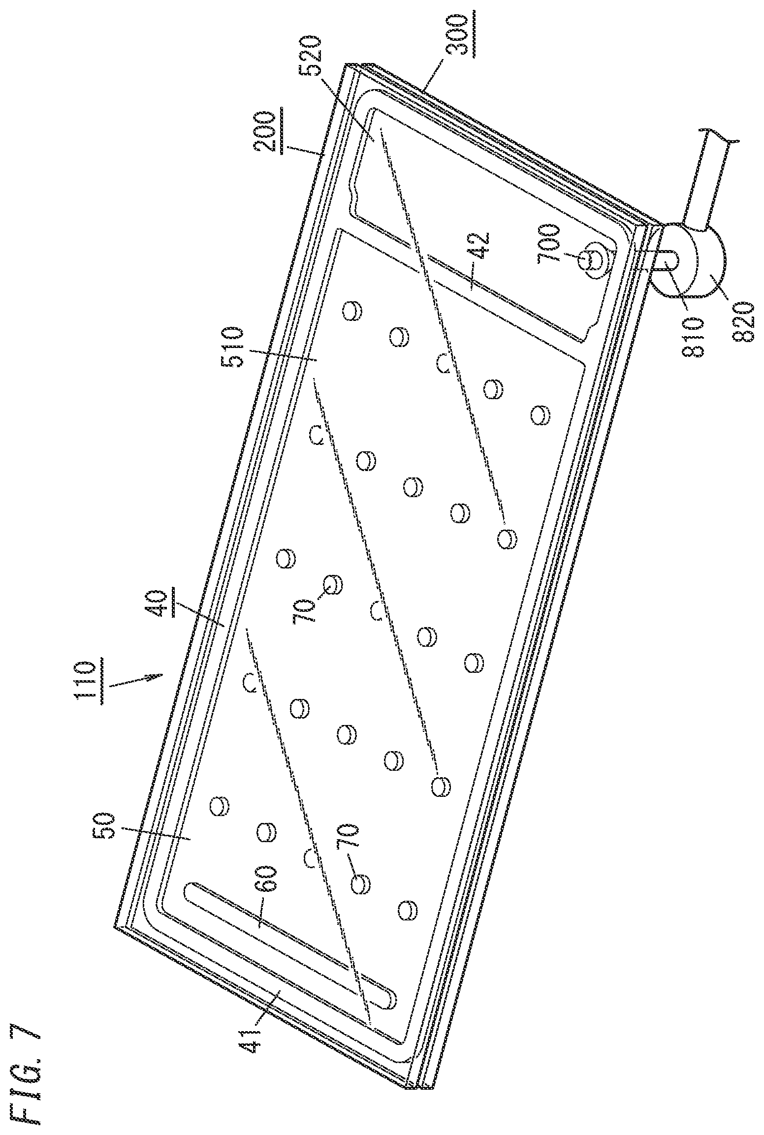 Patent US12480355 Figure 7 – Glass panel unit, getter material, getter material composition, and method for manufacturing glass panel unit