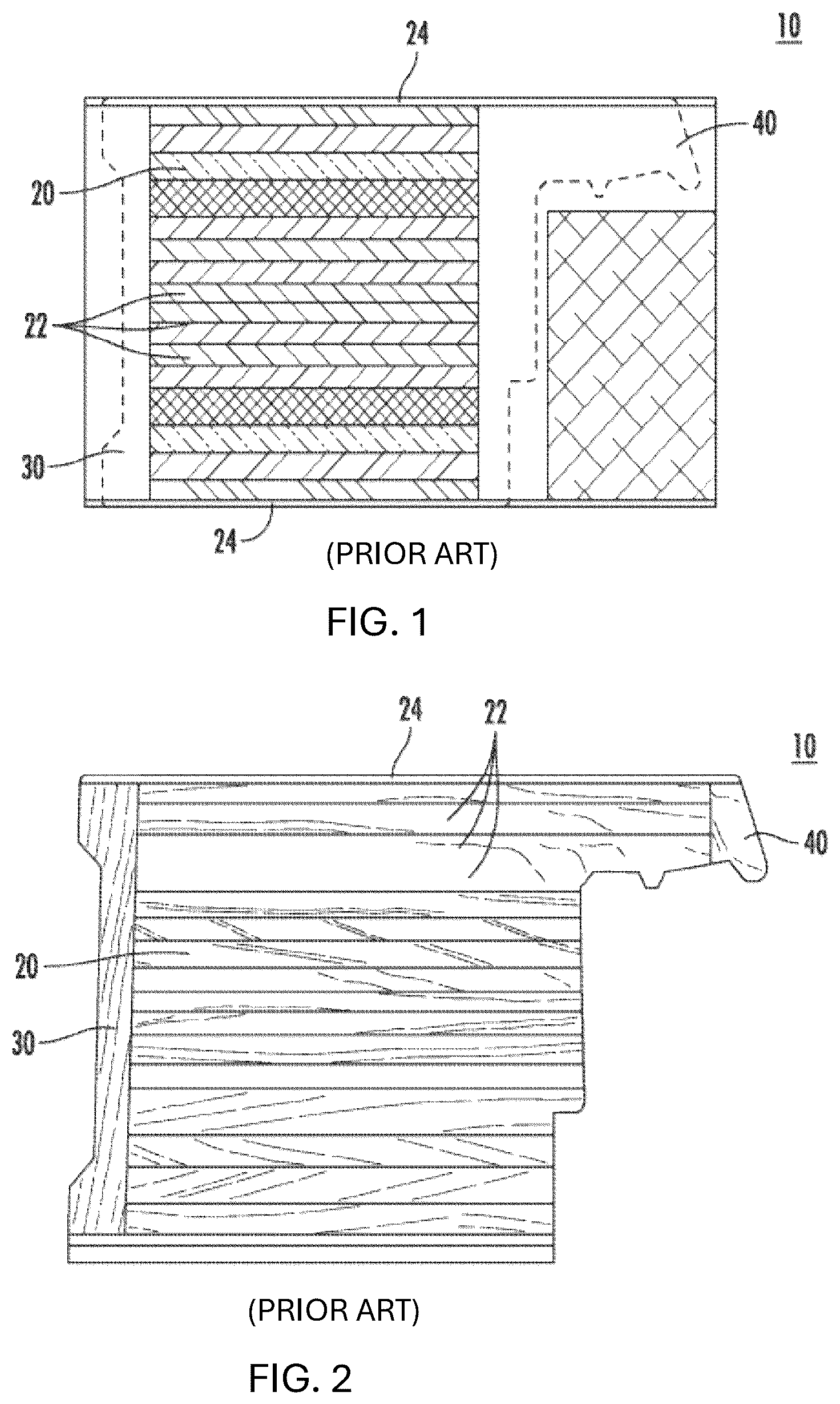 Patent US12480357 Figure 1 – Door stile with composite edge banding and method of manufacturing the same