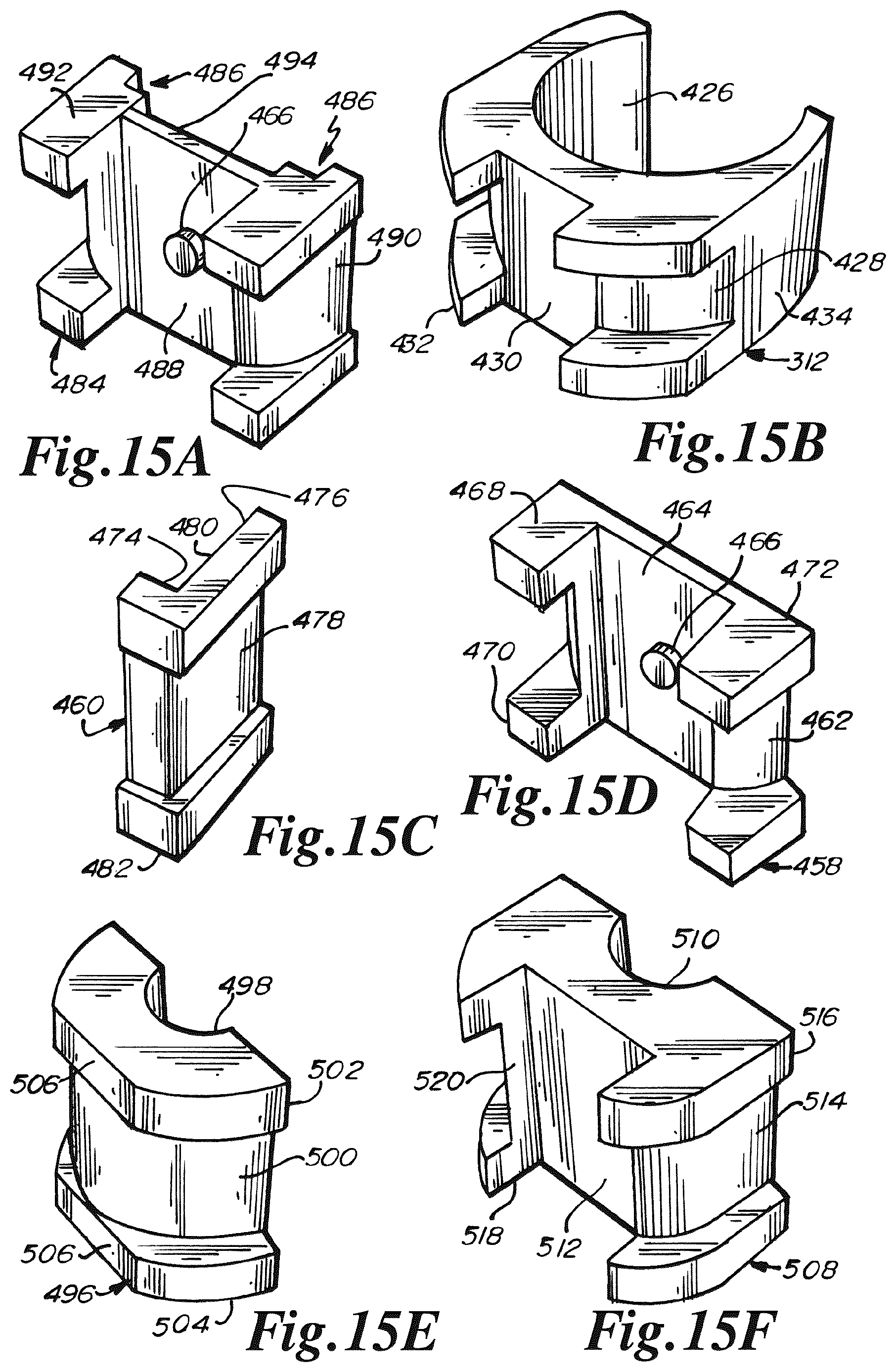 Patent US12480358 Figure 15 – Gate having four pins and stairway post adapter