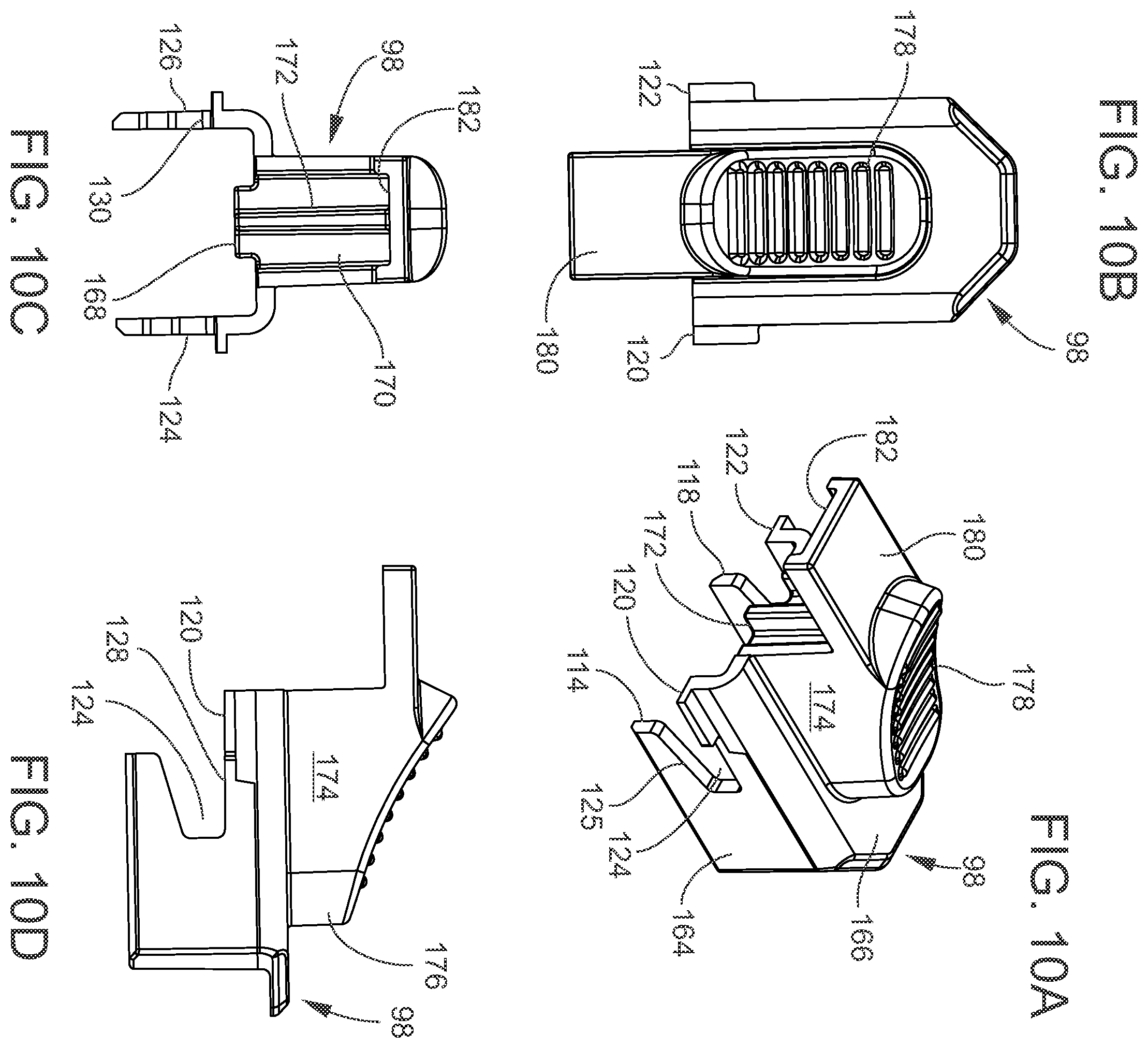 Patent US12480361 Figure 10 – Gated barrier with one hand latch apparatus