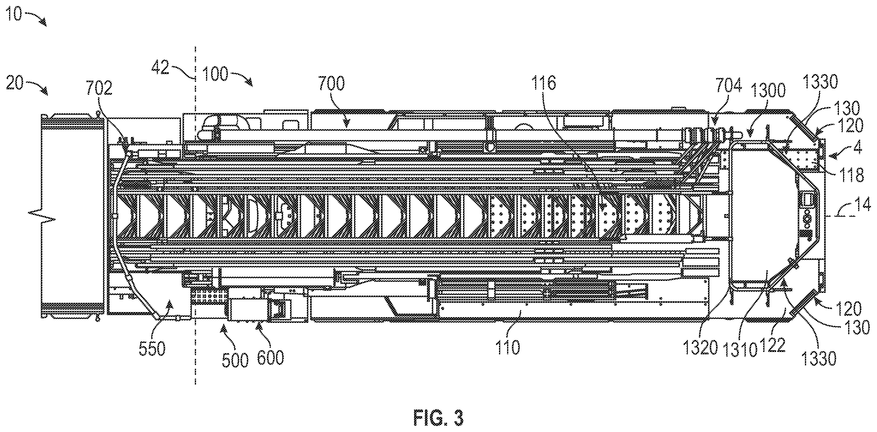 Patent US12480362 Figure 3 – Aerial ladder assembly