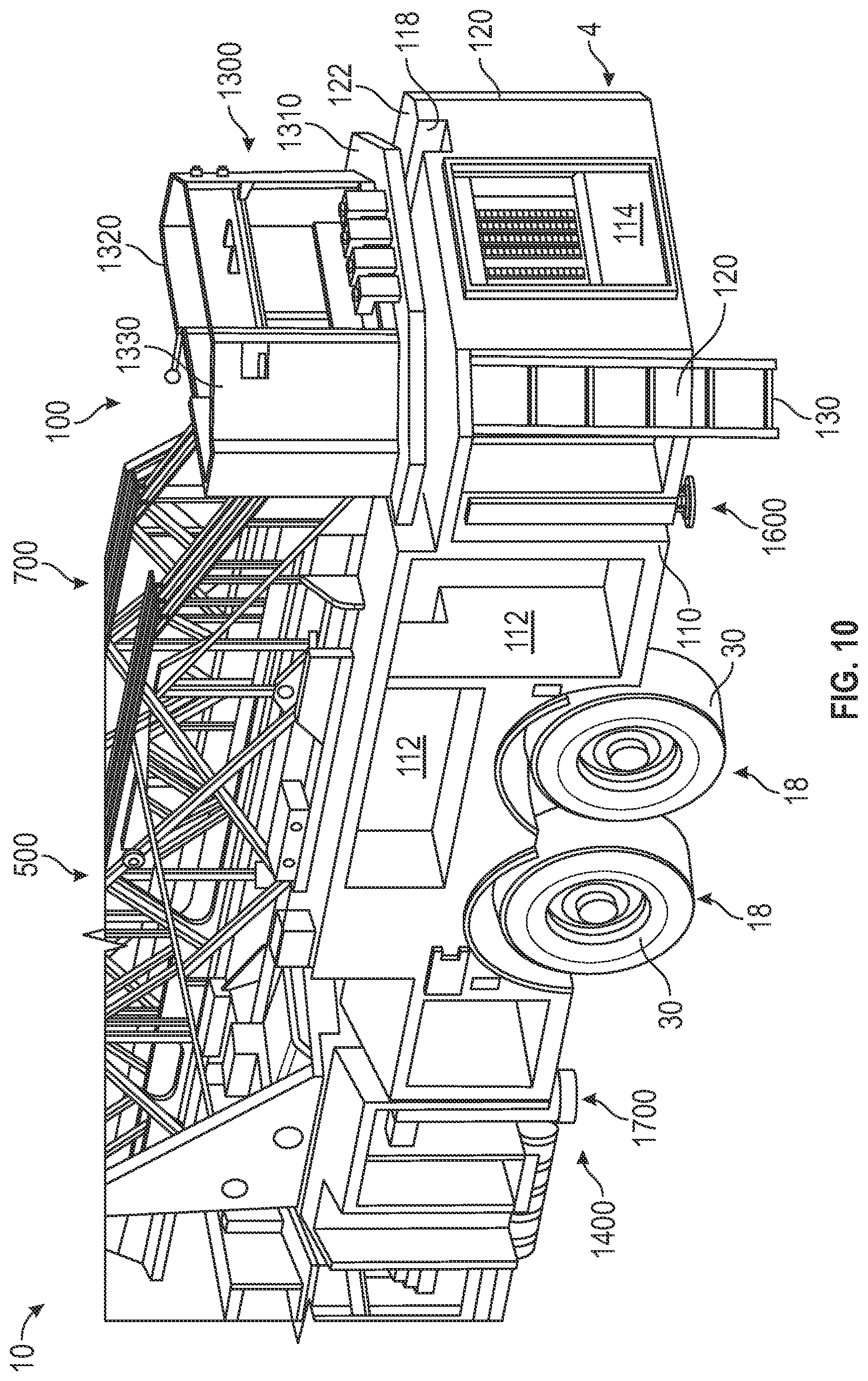 Patent US12480362 Figure 10 – Aerial ladder assembly